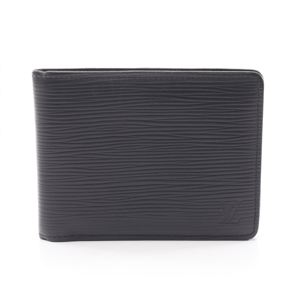 Louis Vuitton Black Noir Leather Wallet (Bi-Fold) (Pre-Owned)