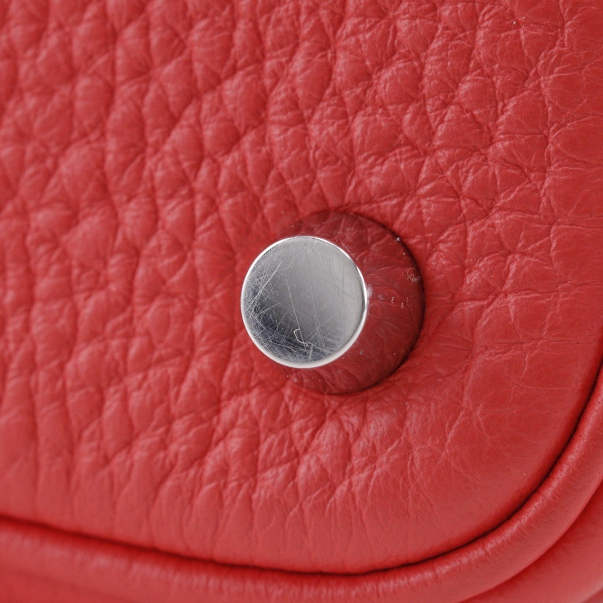 Hermes Picotin Pink Taurillon Clemence Leather Handbag (Pre-Owned)