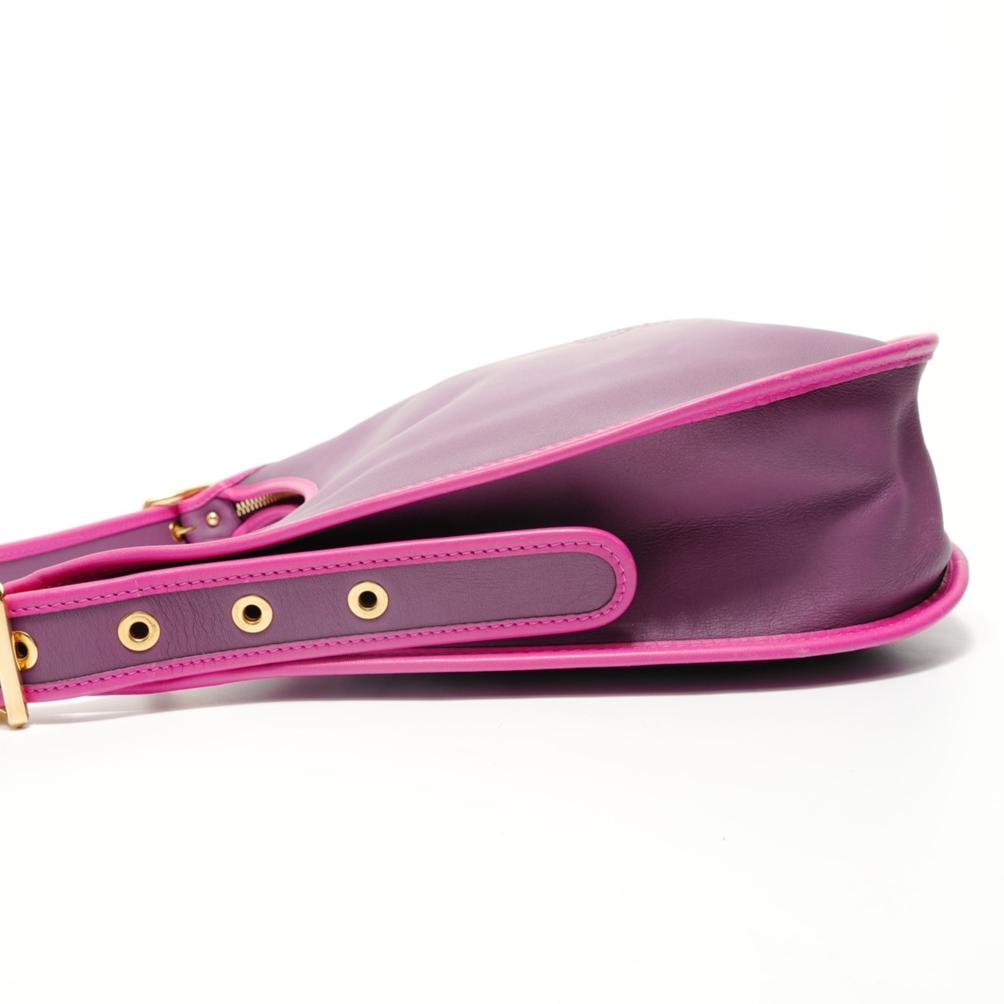 Loewe Purple Leather Shoulder Bag (Pre-Owned)
