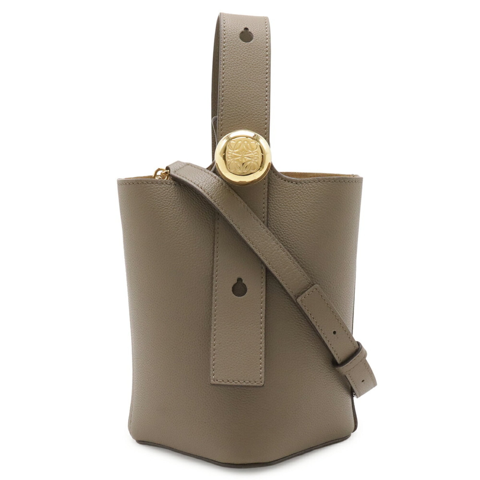 Loewe Grayish Handbag Shoulder Bag (Pre-Owned)