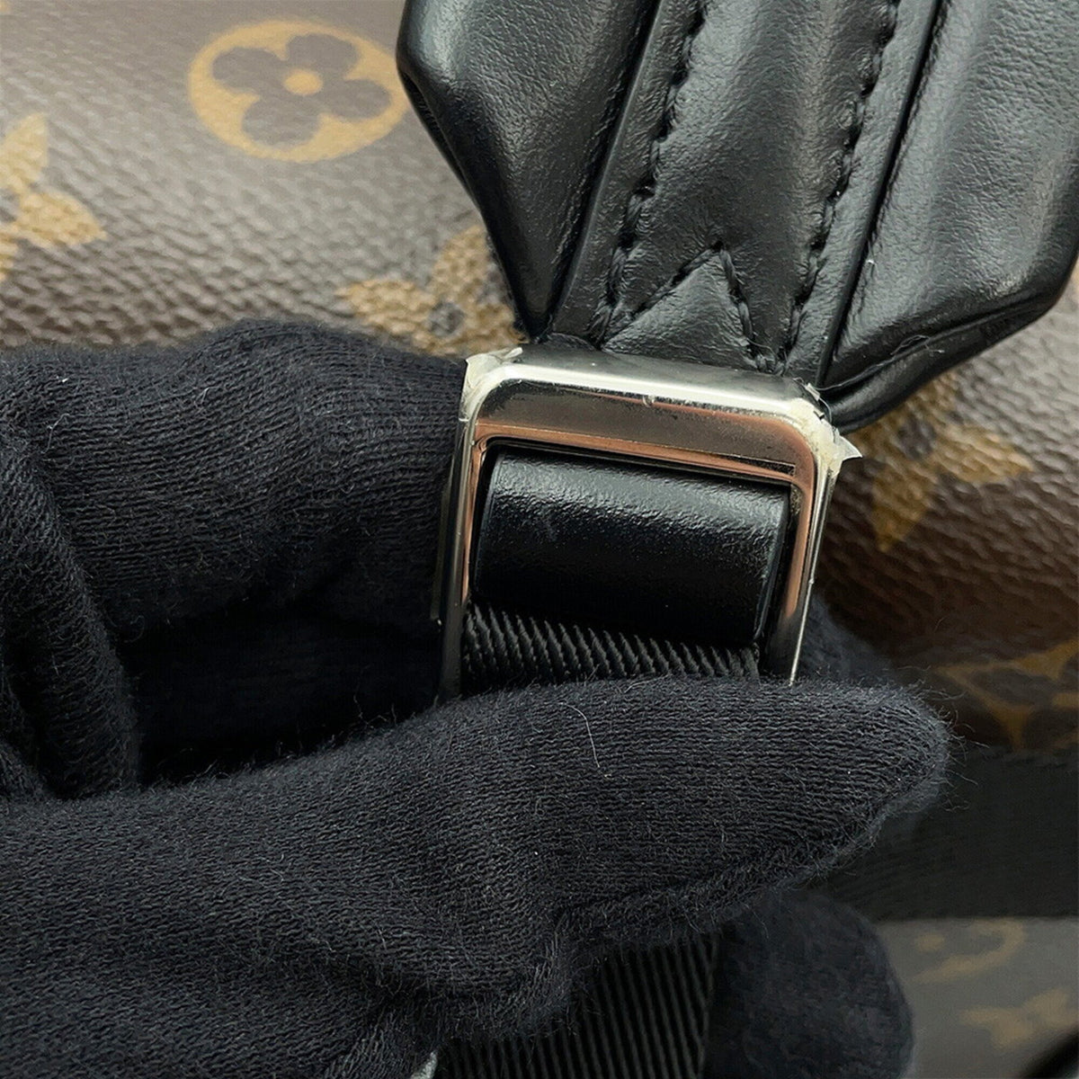 Louis Vuitton Brown Monogram Macassar Noir Monogram Backpack (Pre-Owned)