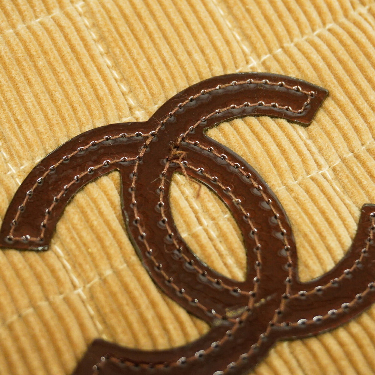 Chanel Brown Cord Shoulder Bag (Pre-Owned)