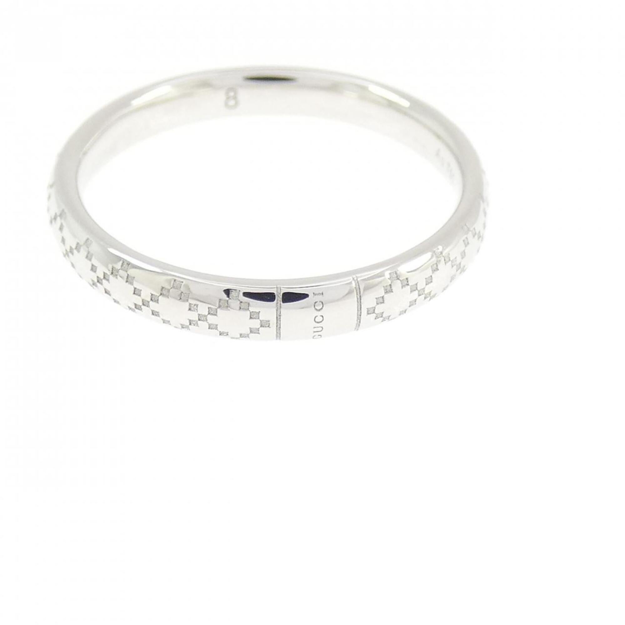 Gucci White Gold White Gold (18K) Band Ring (Pre-Owned)