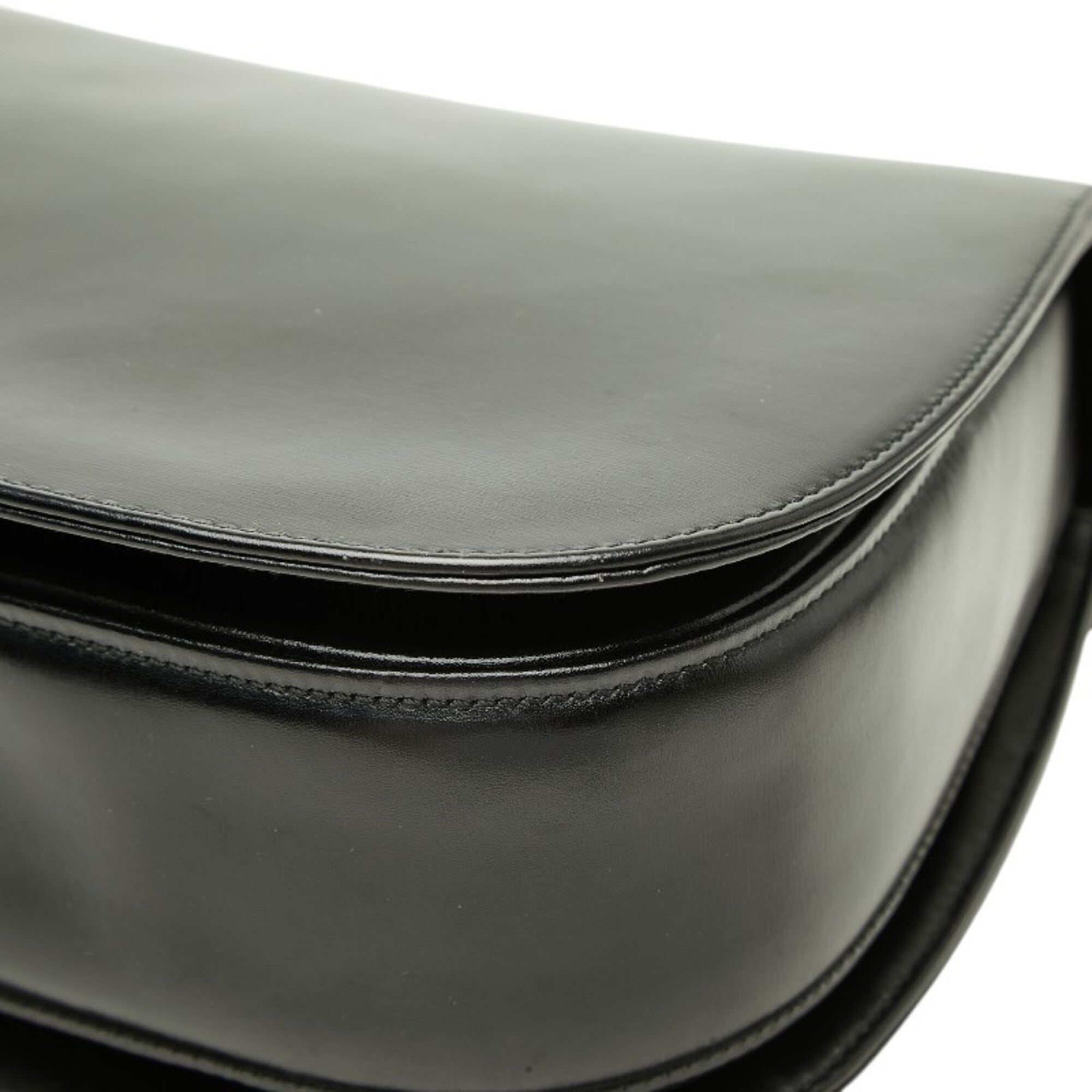 Gucci Black Leather Handbag Shoulder Bag (Pre-Owned)