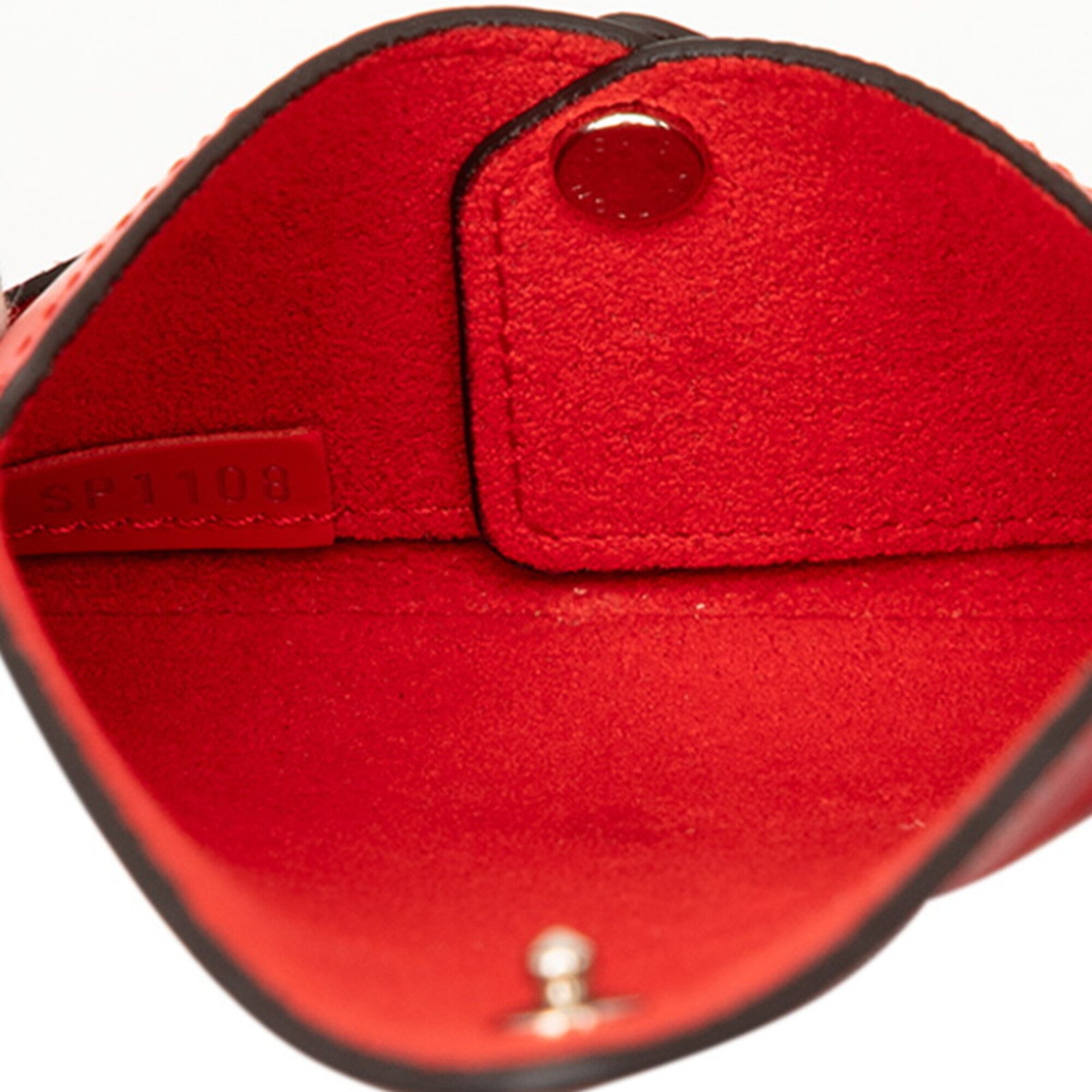 Louis Vuitton Bordeaux Pink Red Color Leather Clutch Bag Handbag Pochette Pouch (Pre-Owned)