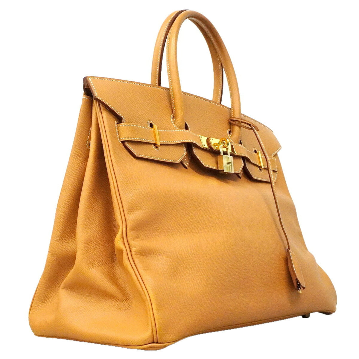 Hermes Natural Sable Courchevel Leather Handbag (Pre-Owned)