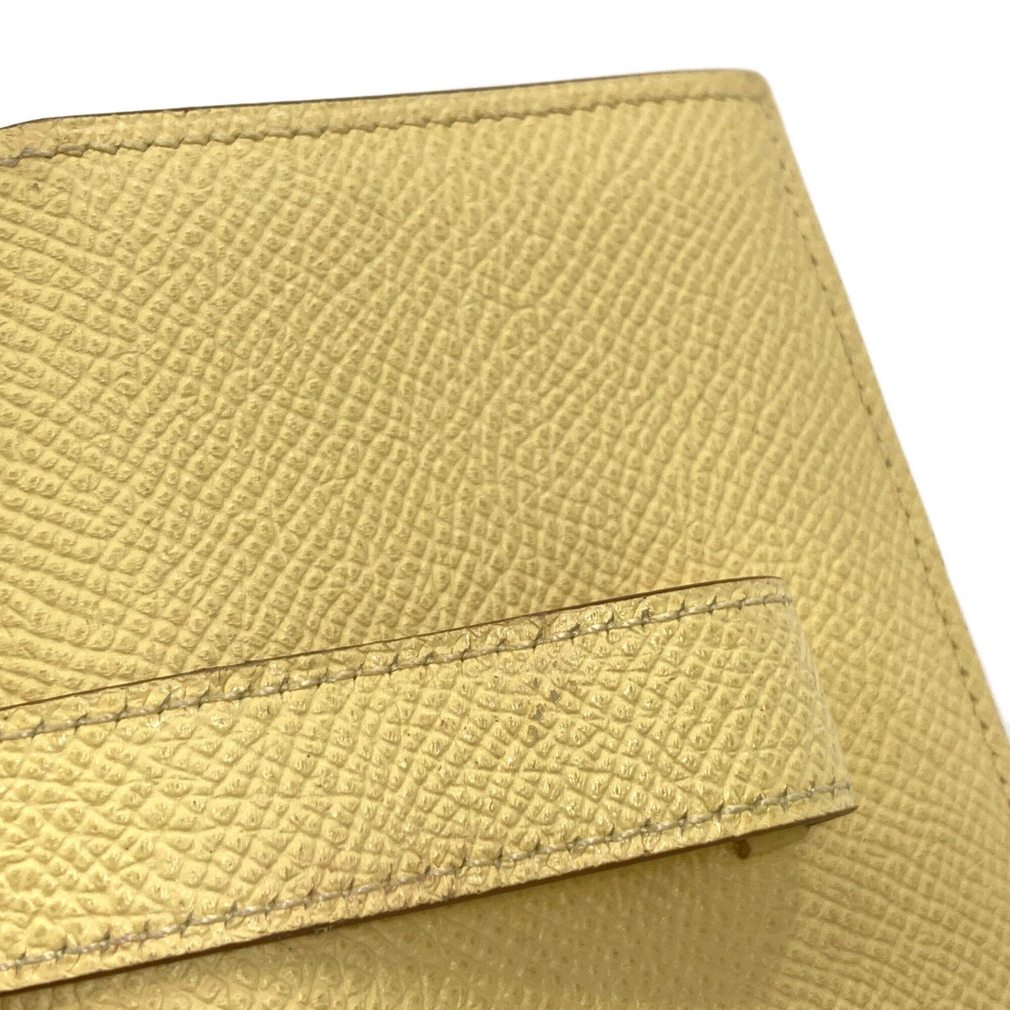 Hermes Yellow Epsom Leather Coin Purse/Coin Case (Pre-Owned)