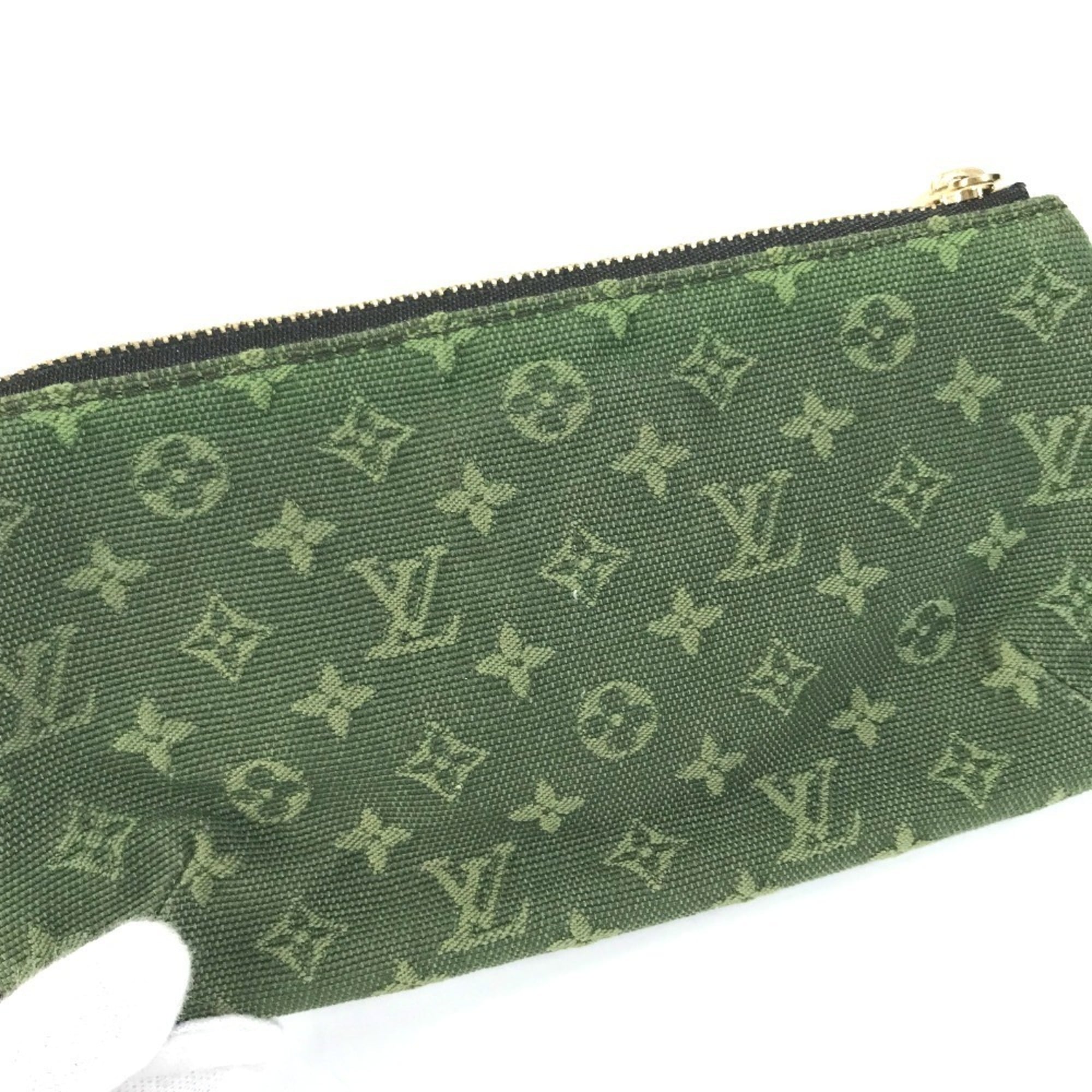 Louis Vuitton Khaki Monogram Monogram Mini Handbag Pouch (Pre-Owned)