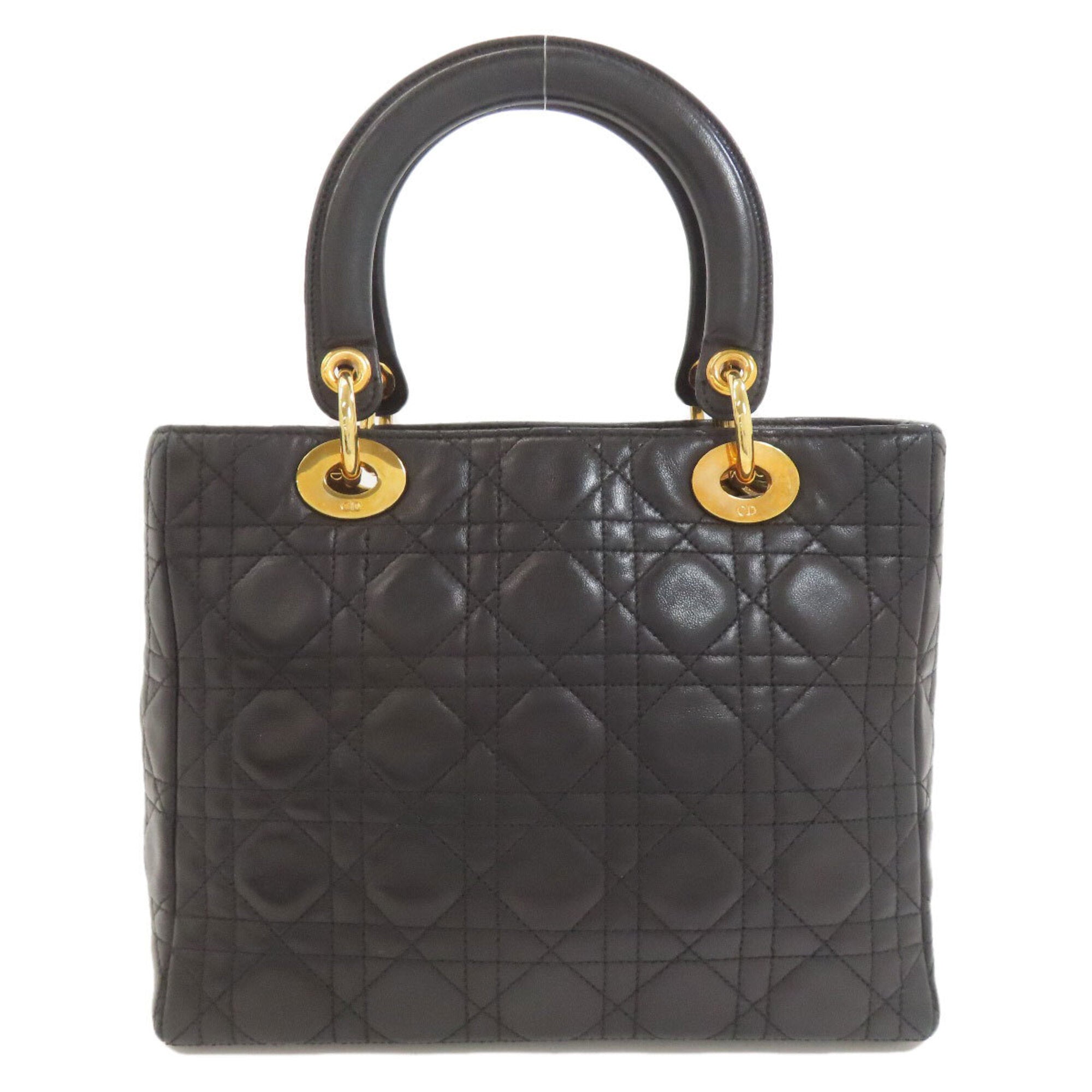 Christian Dior Black Leather Handbag (Pre-Owned)