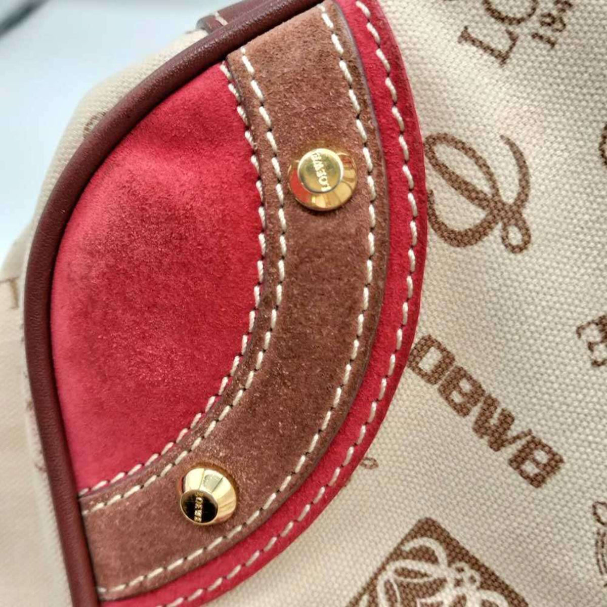 Loewe Beige Canvas Tote Bag (Pre-Owned)