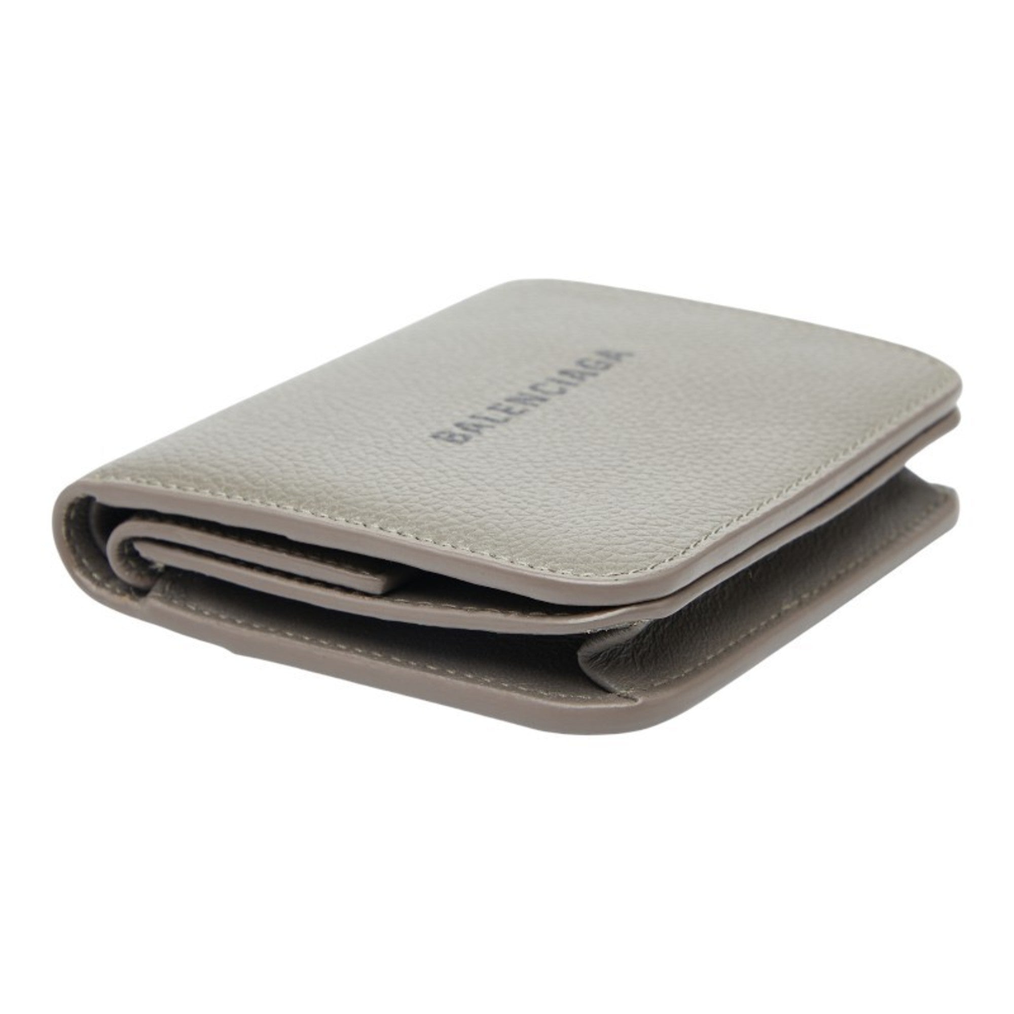 Balenciaga Gray Leather Wallet (Bi-Fold) (Pre-Owned)