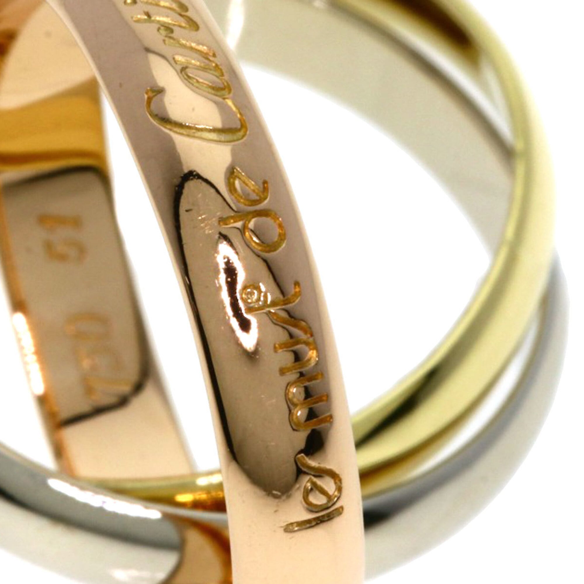 Cartier Yellow Gold (18K) Pink Gold (18K) White Gold (18K) Band Ring (Pre-Owned)