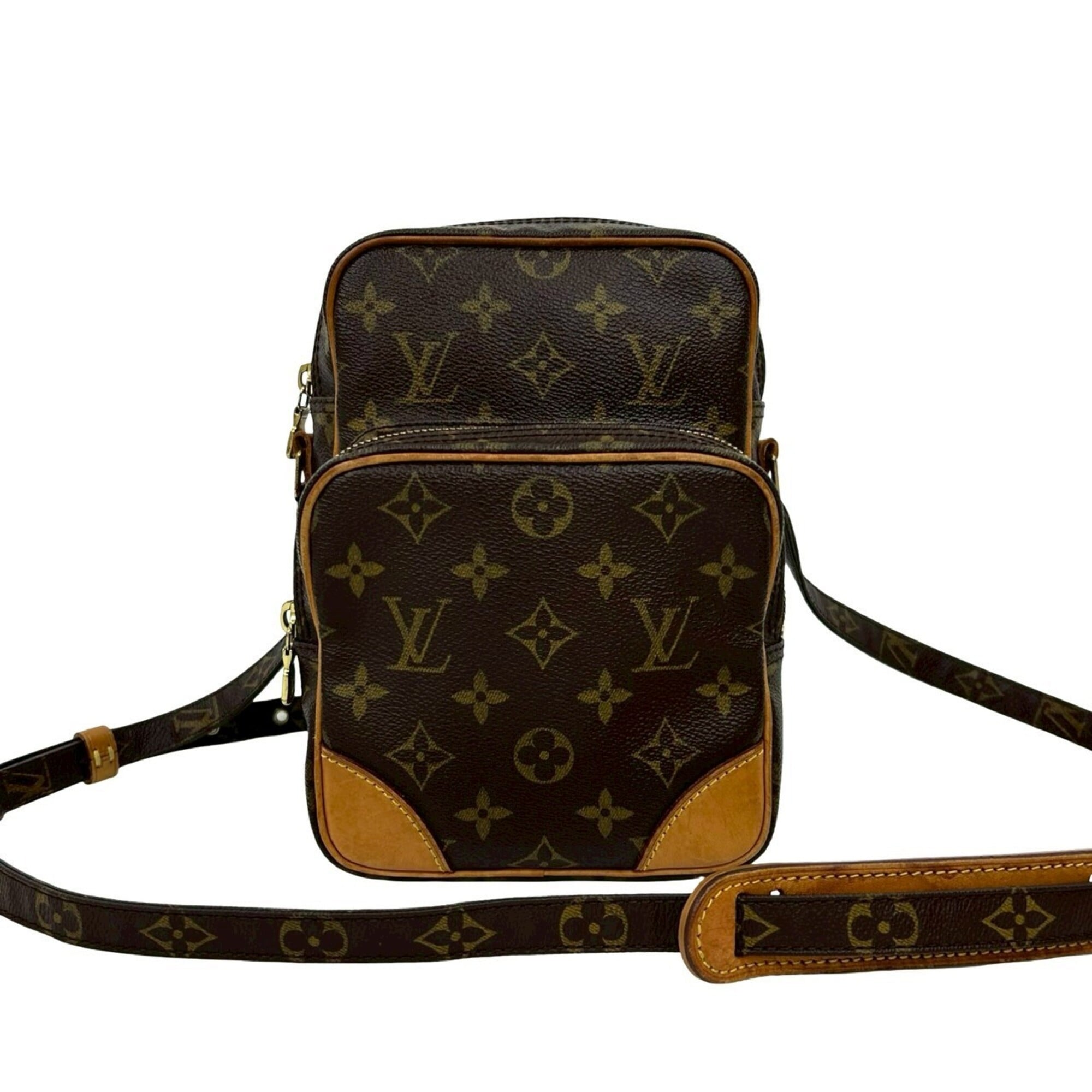 Louis Vuitton Brown Leather Pvc Pochette Shoulder Bag (Pre-Owned)