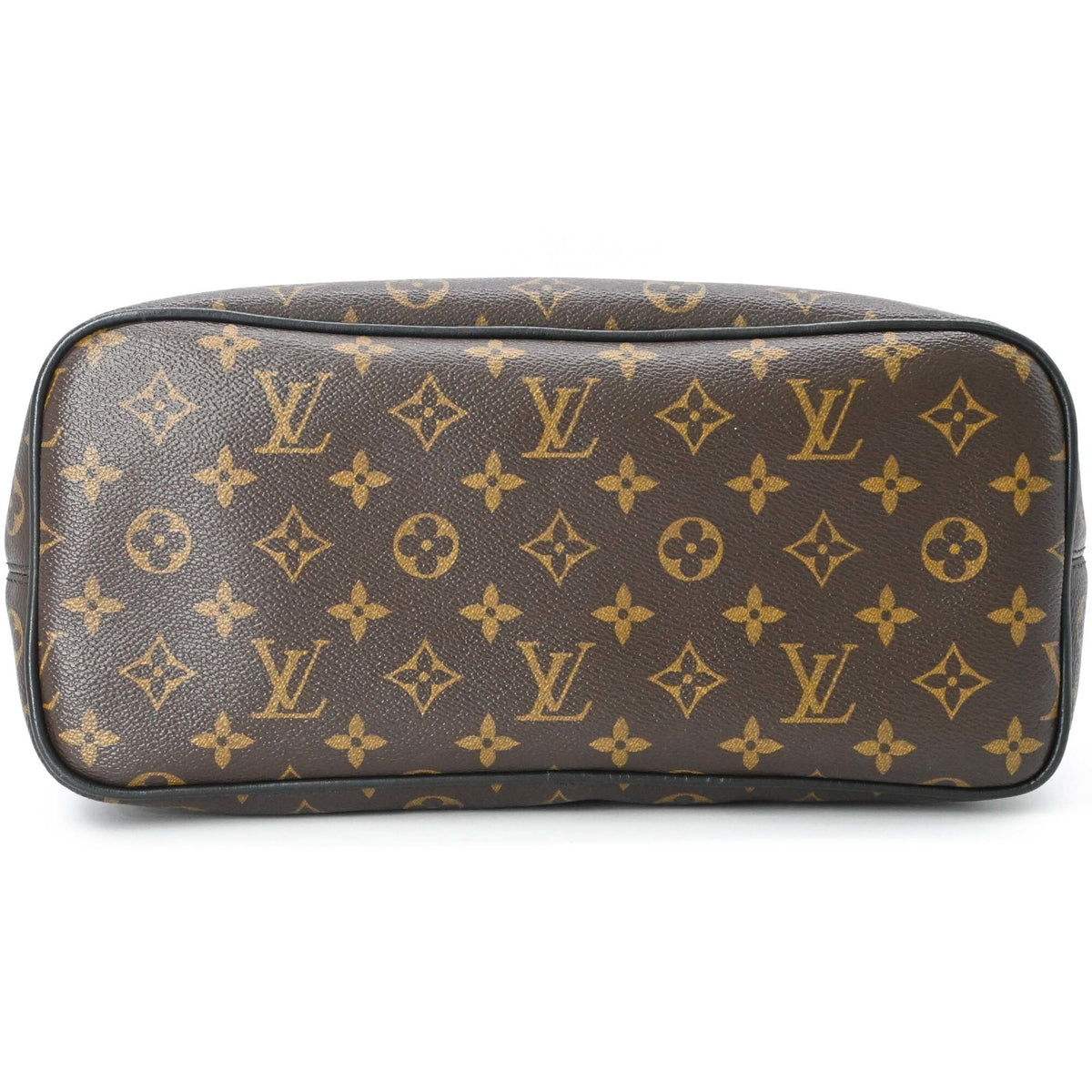 Louis Vuitton Black Brown Leather Backpack (Pre-Owned)