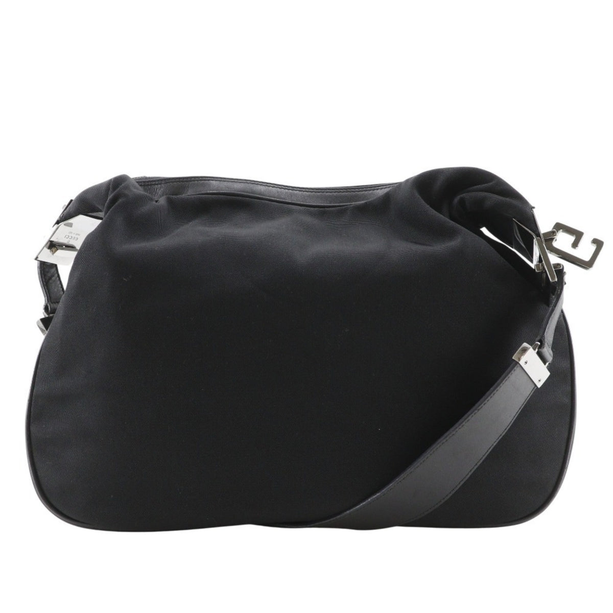 Gucci Black Nylon Canvas Shoulder Bag (Pre-Owned)