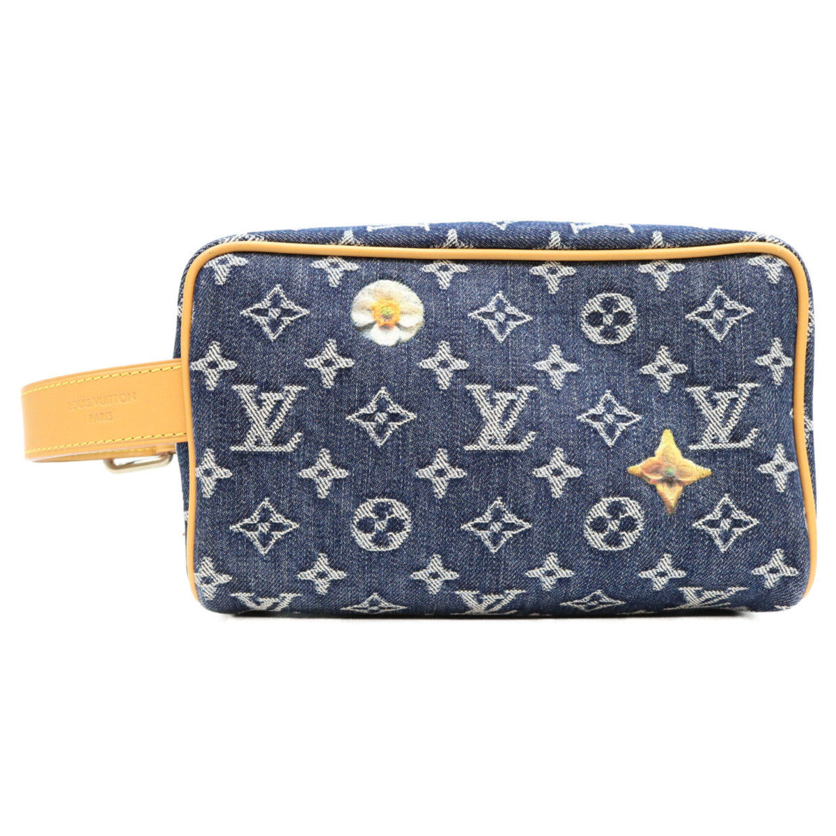 Louis Vuitton Dark Blue Monogram Denim Handbag (Pre-Owned)