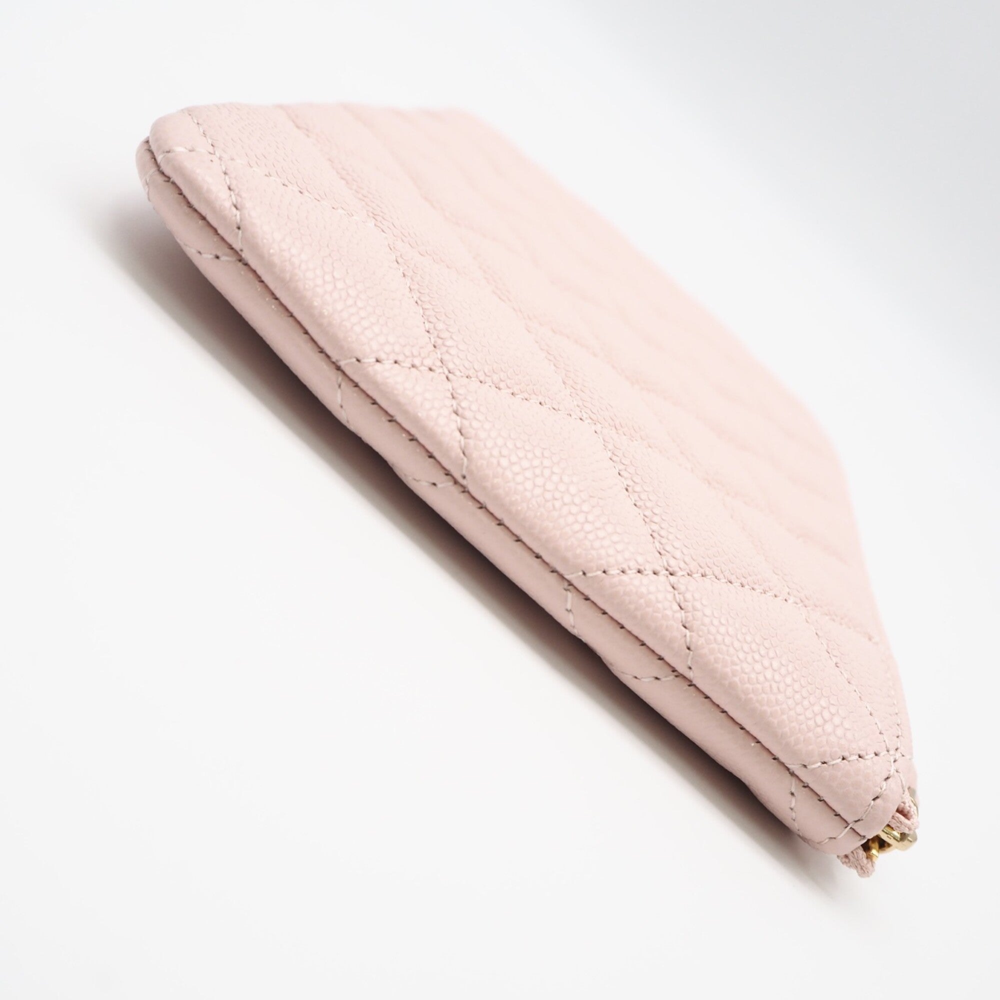 Chanel Matelasse Pink Grained Calfskin Pouch (Pre-Owned)