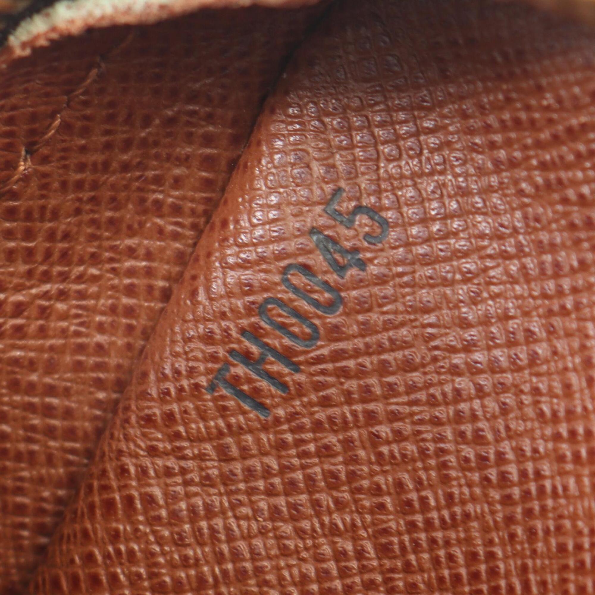 Louis Vuitton Brown Monogram Coated Canvas Leather Handbag Shoulder Bag (Pre-Owned)