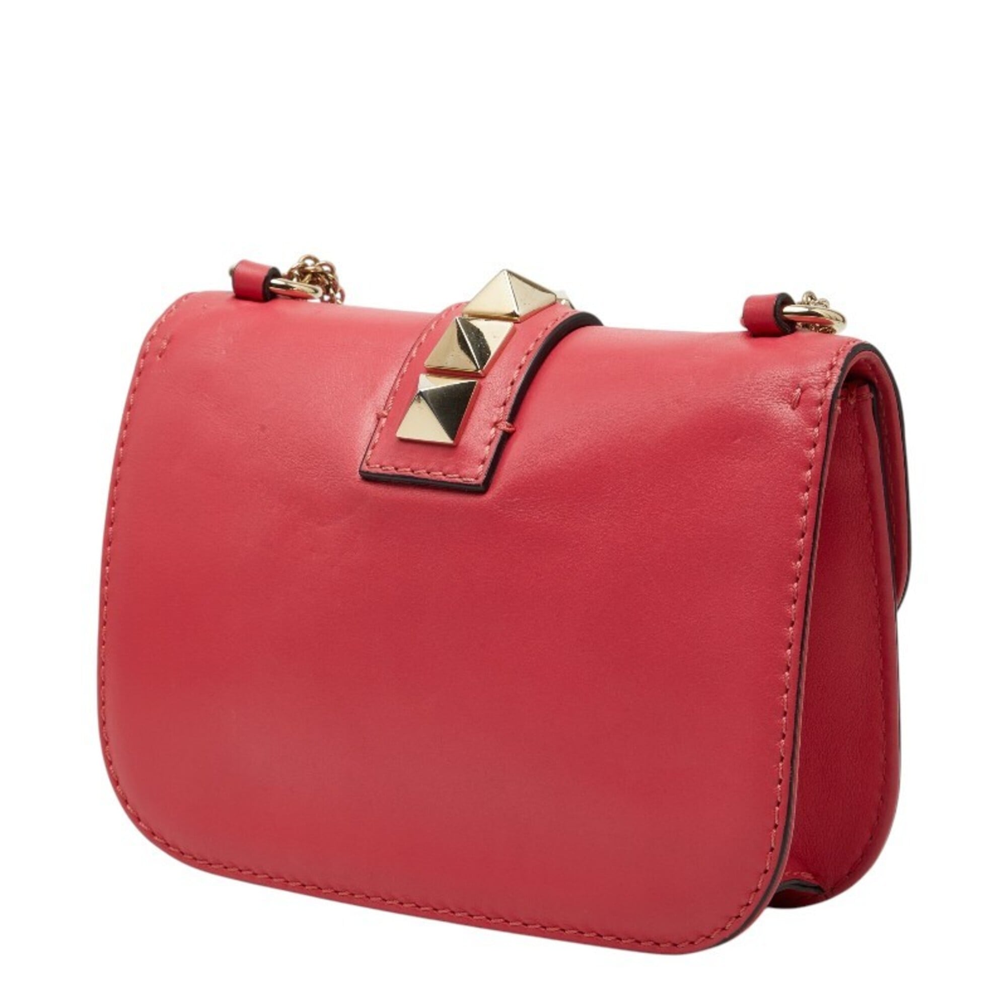Valentino Pink Leather Shoulder Bag (Pre-Owned)