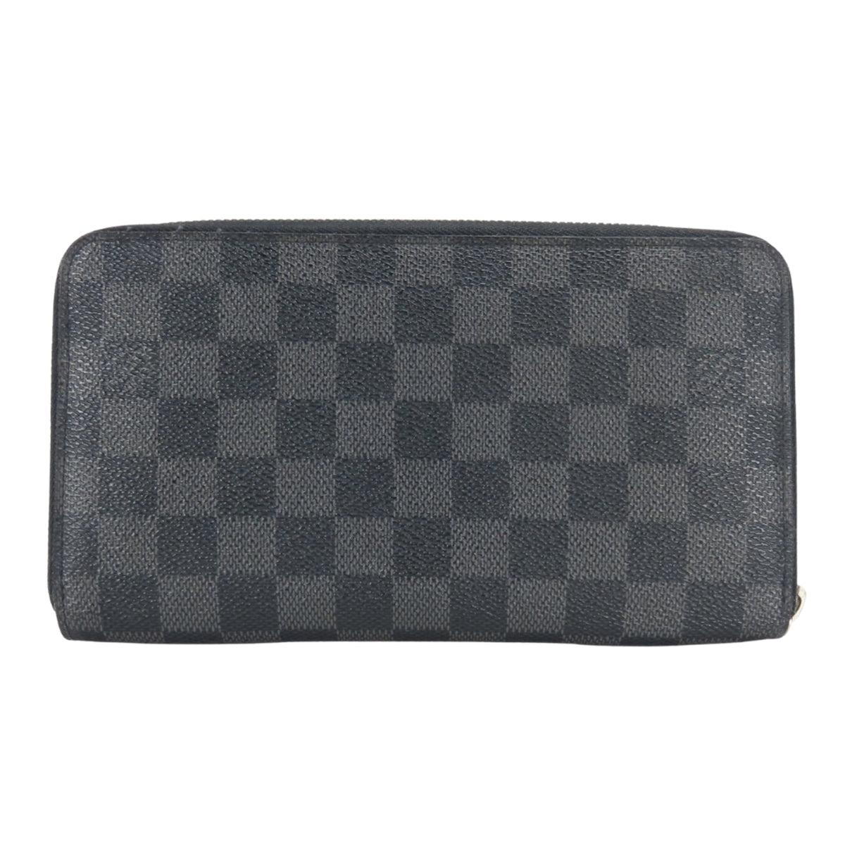 Louis Vuitton Black Gray Damier Graphite Leather Long Wallet (Bi-Fold) (Pre-Owned)