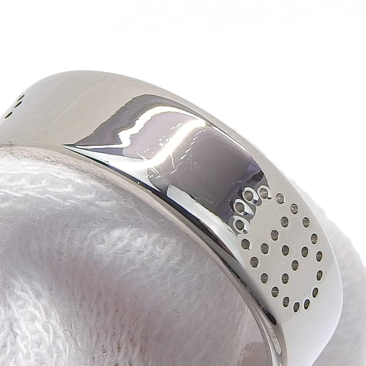 Hermes White Gold White Gold (18K) Band Ring (Pre-Owned)