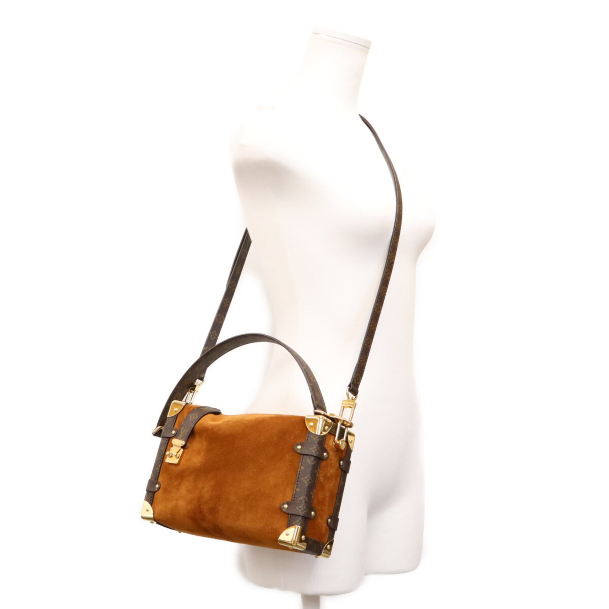 Louis Vuitton Brown Suede Shoulder Bag (Pre-Owned)