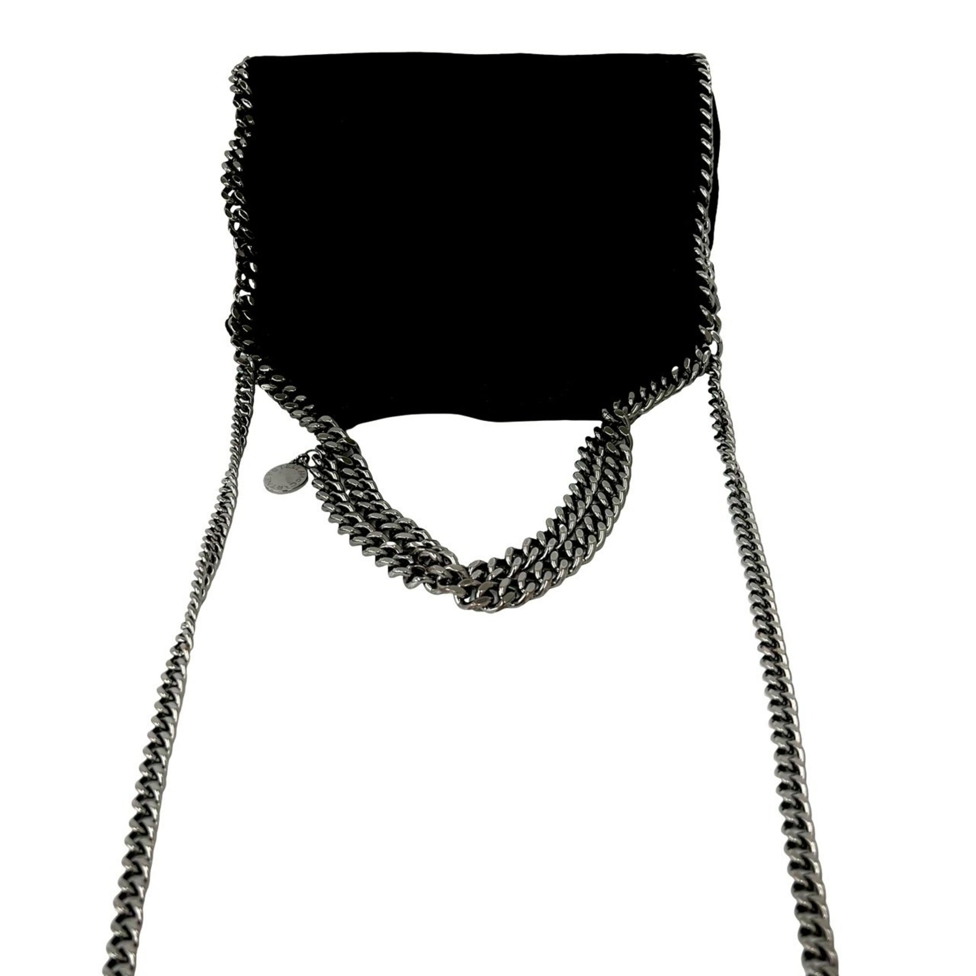 Stella Mccartney Black Leather Shoulder Bag Tote Bag (Pre-Owned)