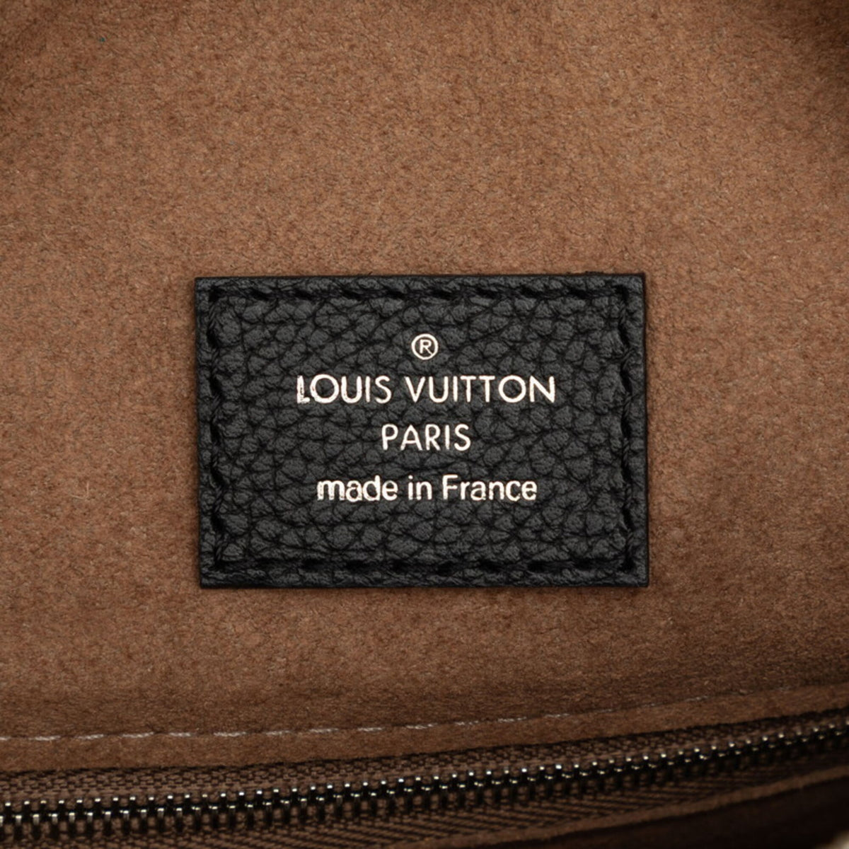 Louis Vuitton Mahina Black Leather Handbag Shoulder Bag (Pre-Owned)