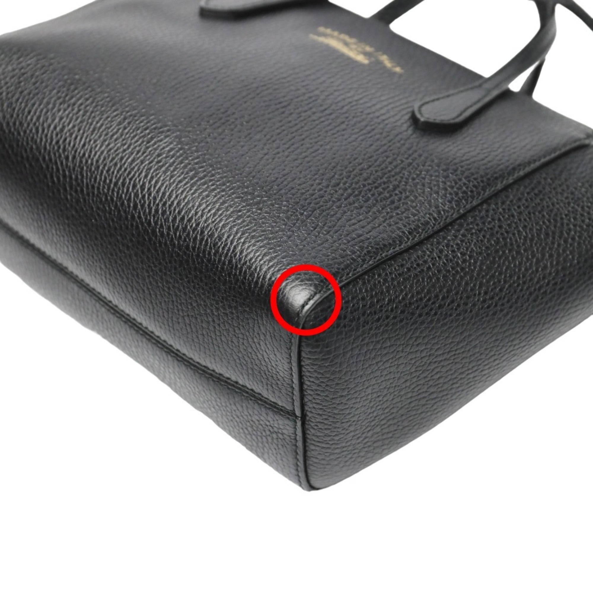 Gucci Black Leather Tote Bag (Pre-Owned)