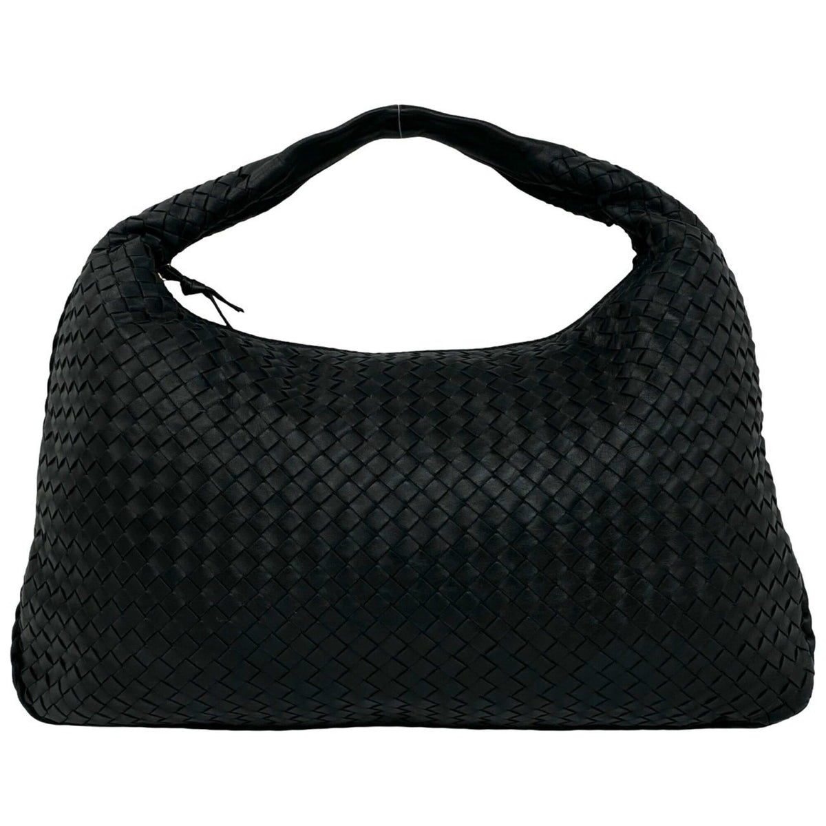 Bottega Veneta Black Leather Handbag Tote Bag (Pre-Owned)