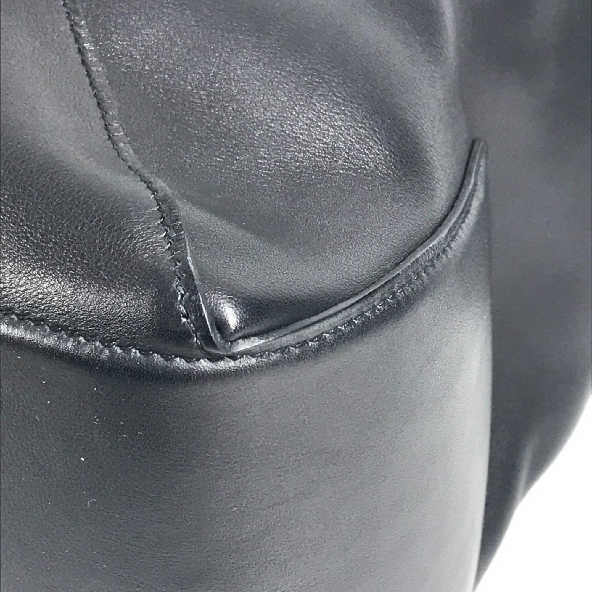 Hermes Black Swift Leather Boston Bag Handbag Shoulder Bag (Pre-Owned)
