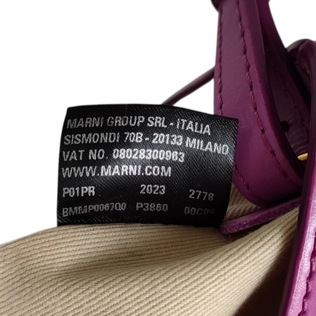 Marni Purple Handbag Shoulder Bag (Pre-Owned)