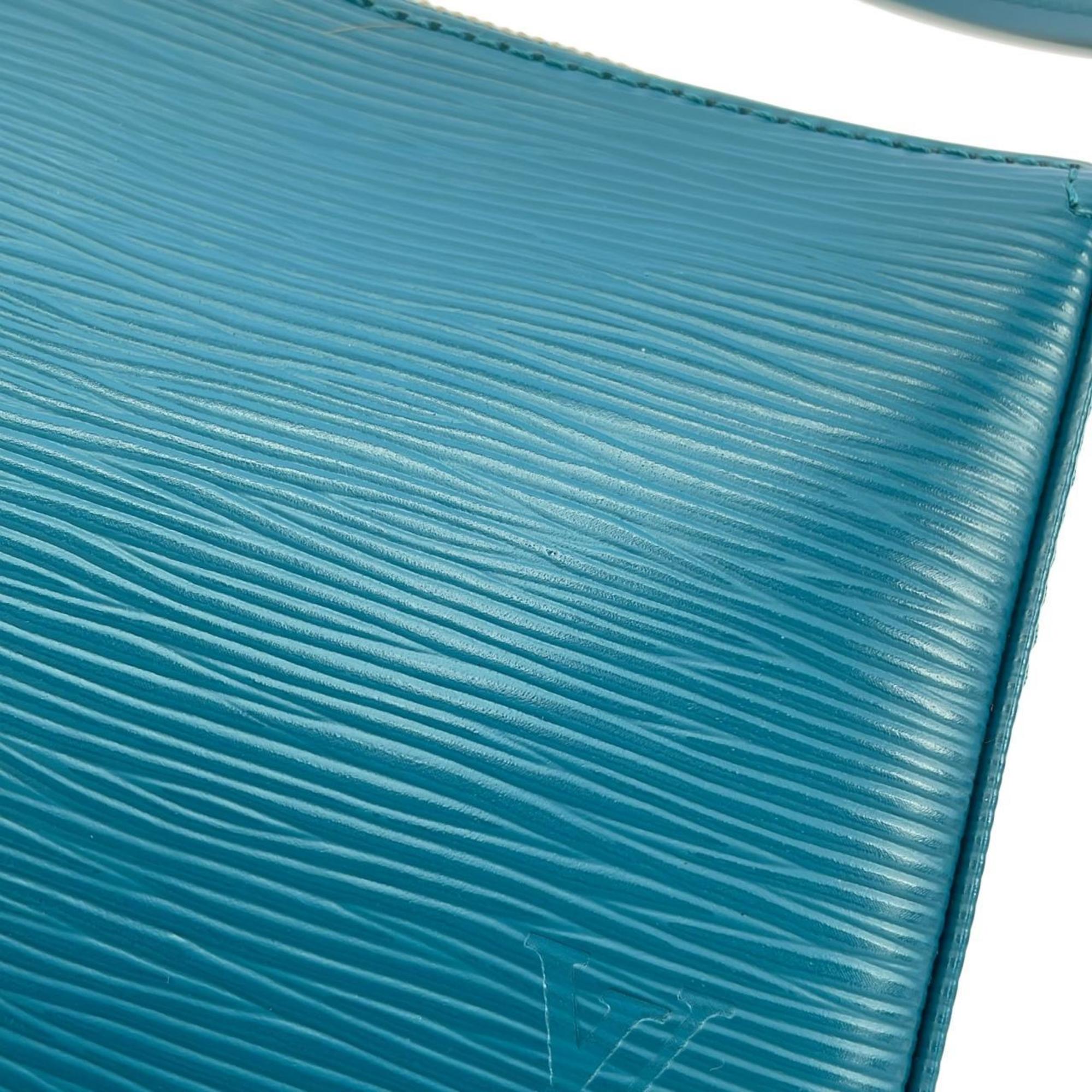 Louis Vuitton Cyan Leather Pochette Pouch (Pre-Owned)