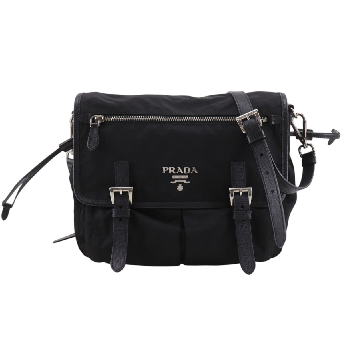 Prada Black Nylon Shoulder Bag (Pre-Owned)