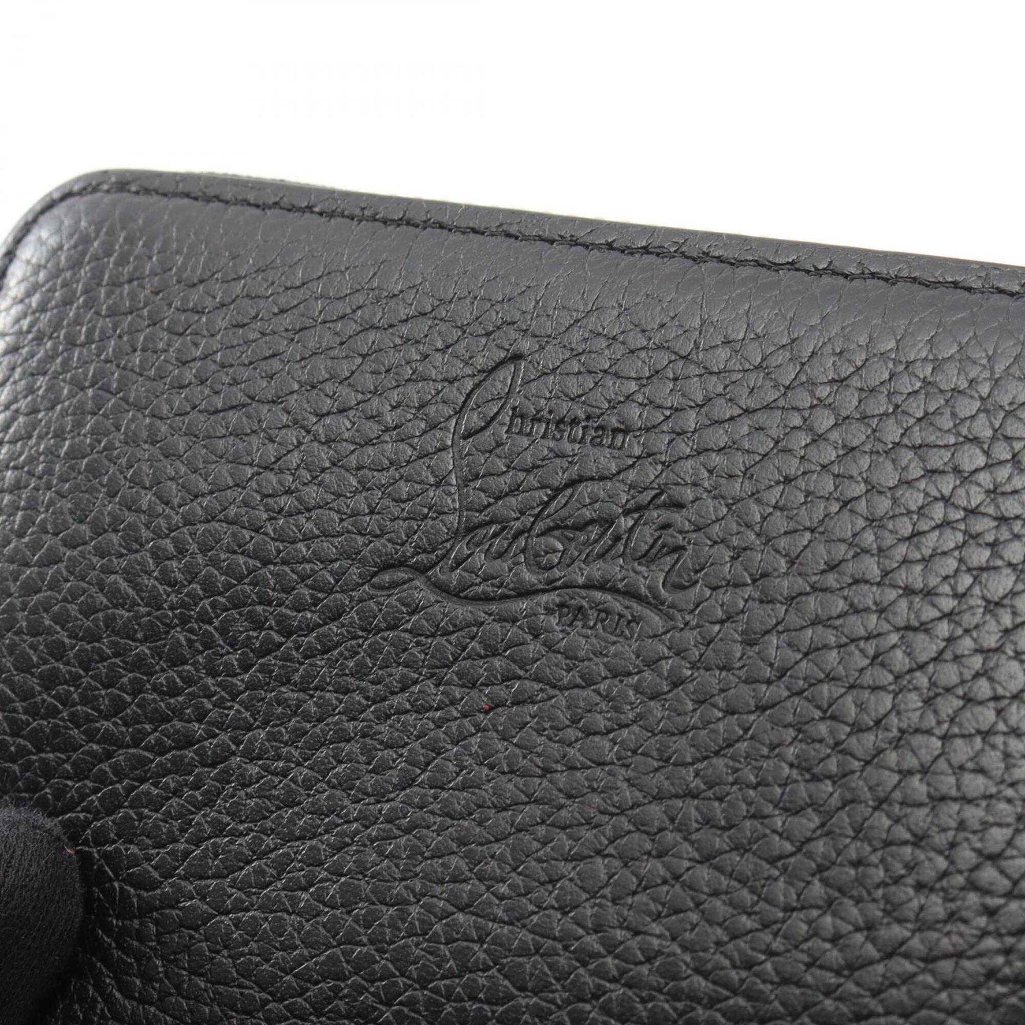 Christian Louboutin Black Leather Coin Purse/Coin Case (Pre-Owned)