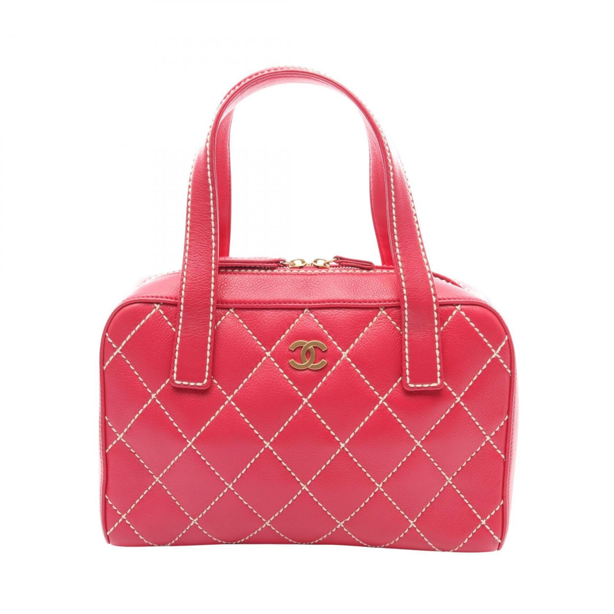 Chanel Pink Leather Handbag (Pre-Owned)