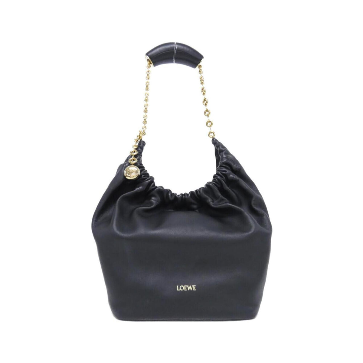 Loewe Black Leather Shoulder Bag (Pre-Owned)