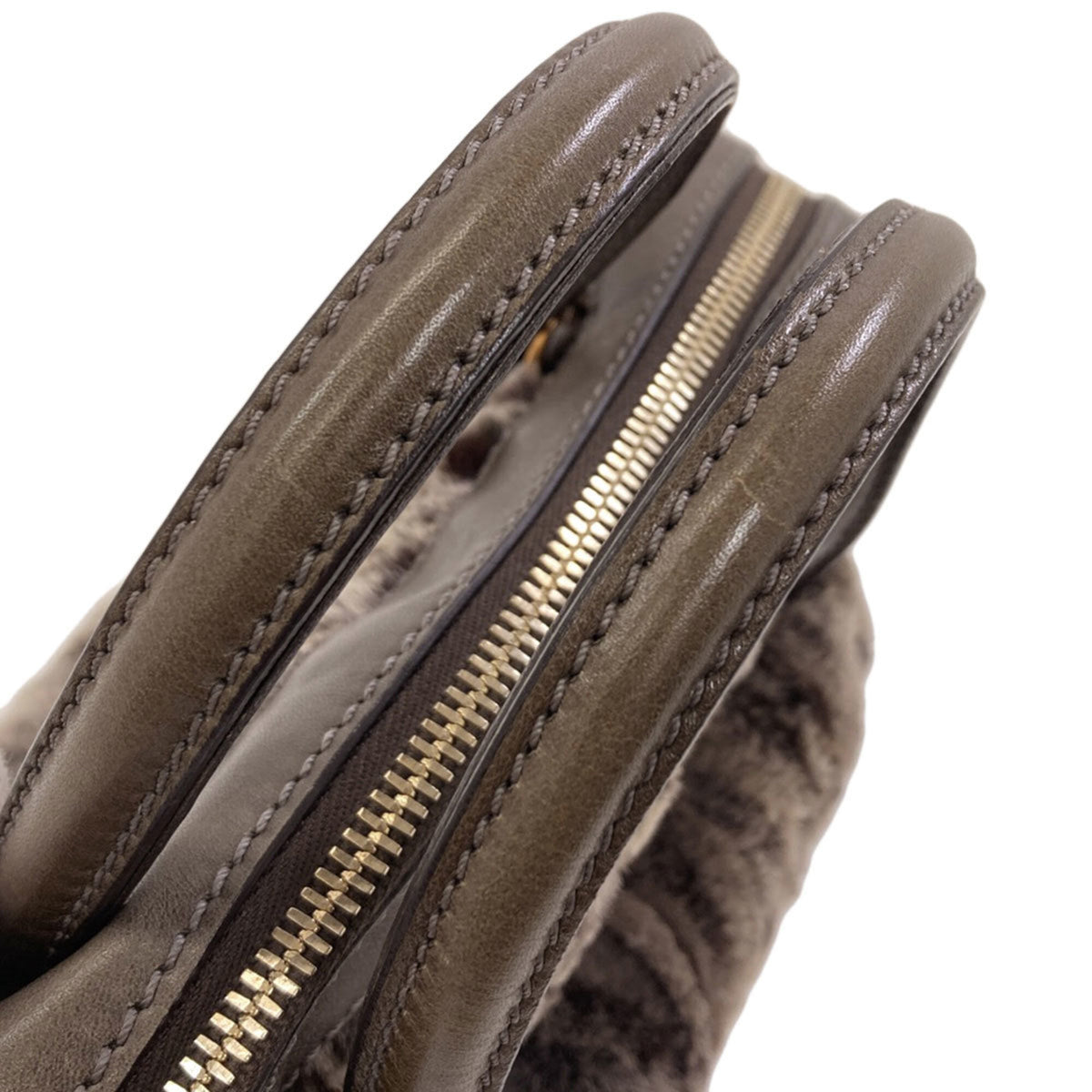 Tod's Brown Fur Handbag (Pre-Owned)