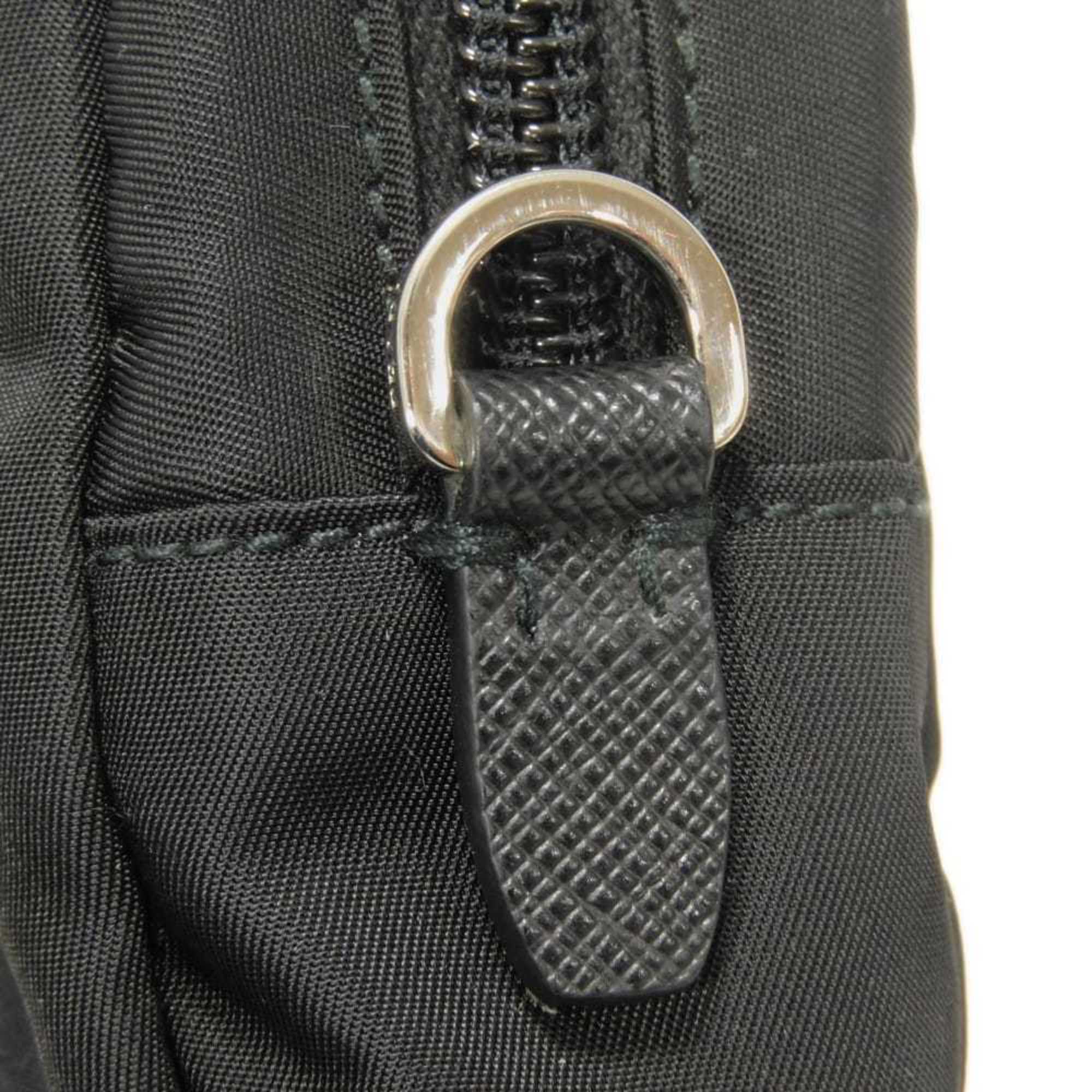 Prada Black Nero Vela Nylon Clutch Bag Pouch (Pre-Owned)