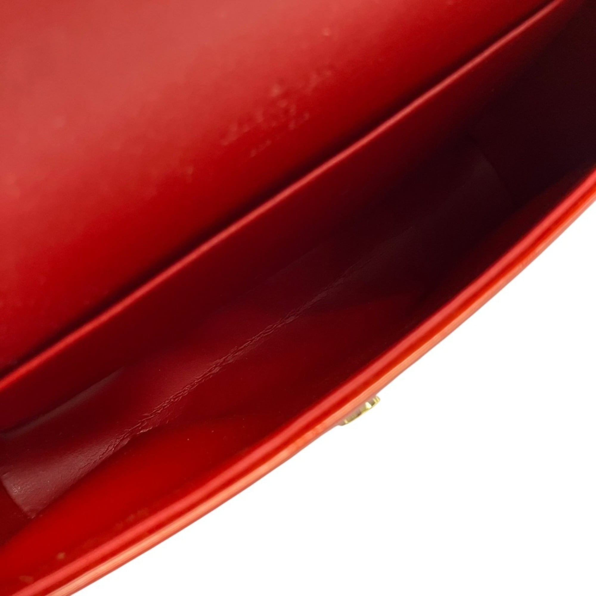 Louis Vuitton Vernis Red Color Patent Leather Shoulder Bag (Pre-Owned)