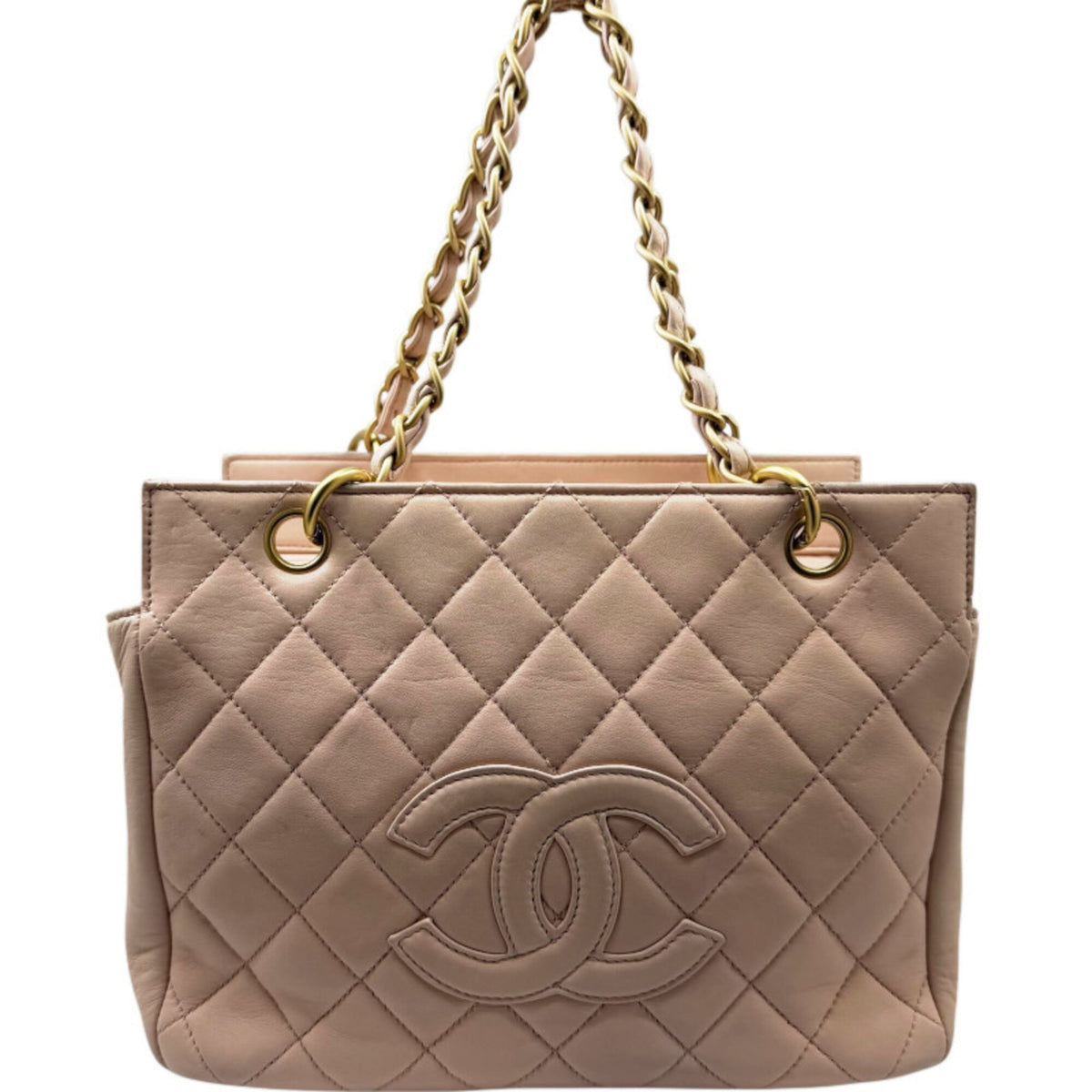 Chanel Pink Leather Tote Bag (Pre-Owned)