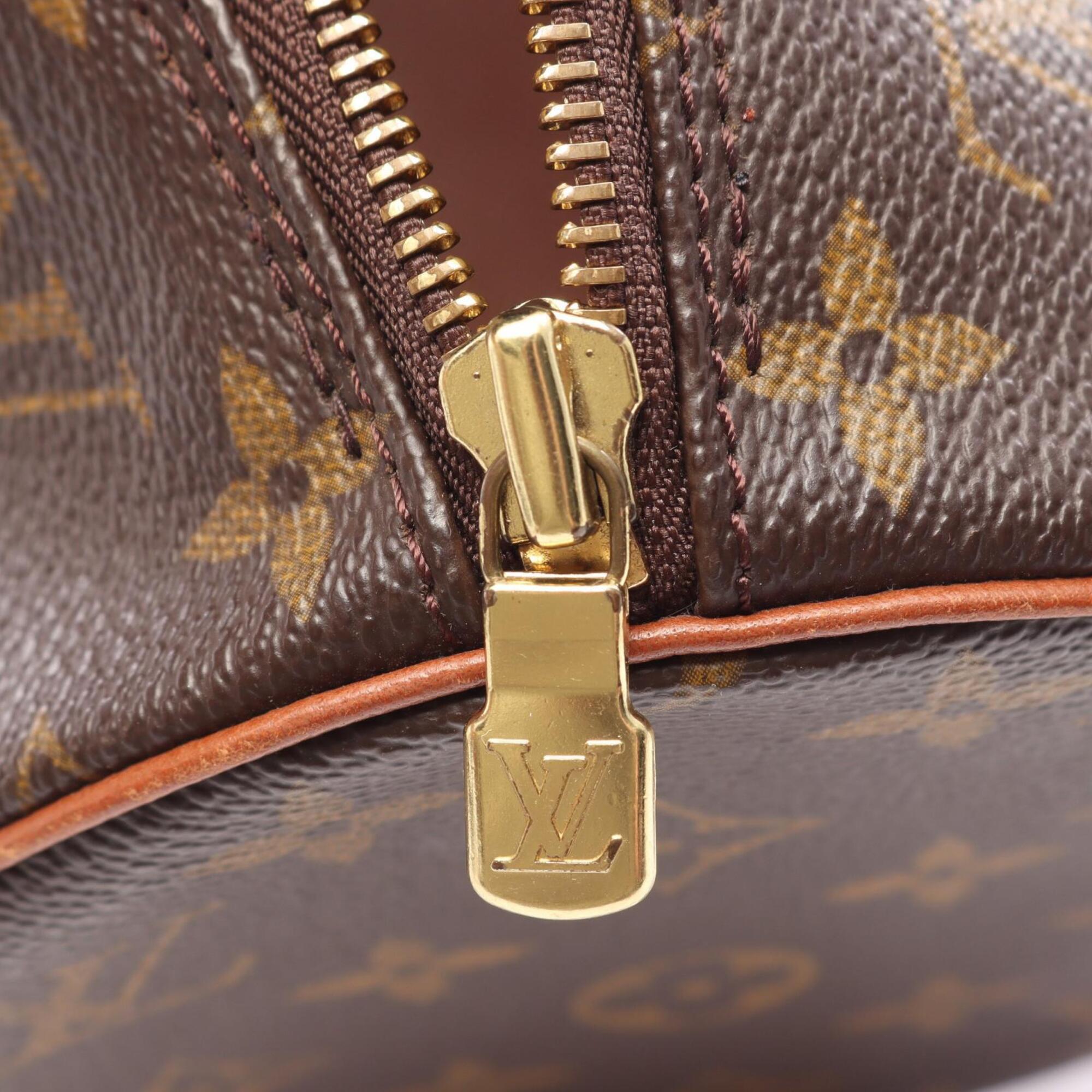 Louis Vuitton Monogram Brown Coated Canvas Leather Handbag (Pre-Owned)
