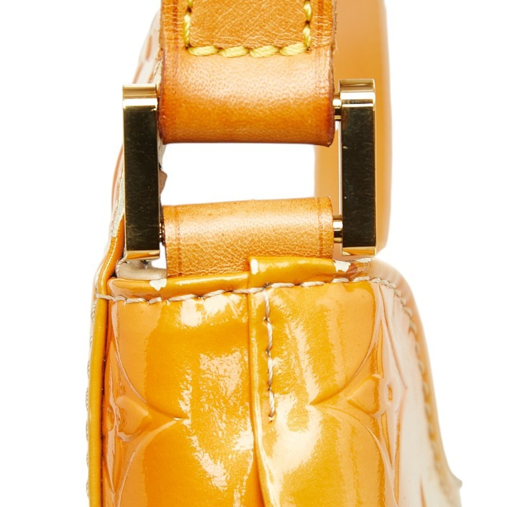 Louis Vuitton Jaune Yellow Patent Leather Shoulder Bag (Pre-Owned)