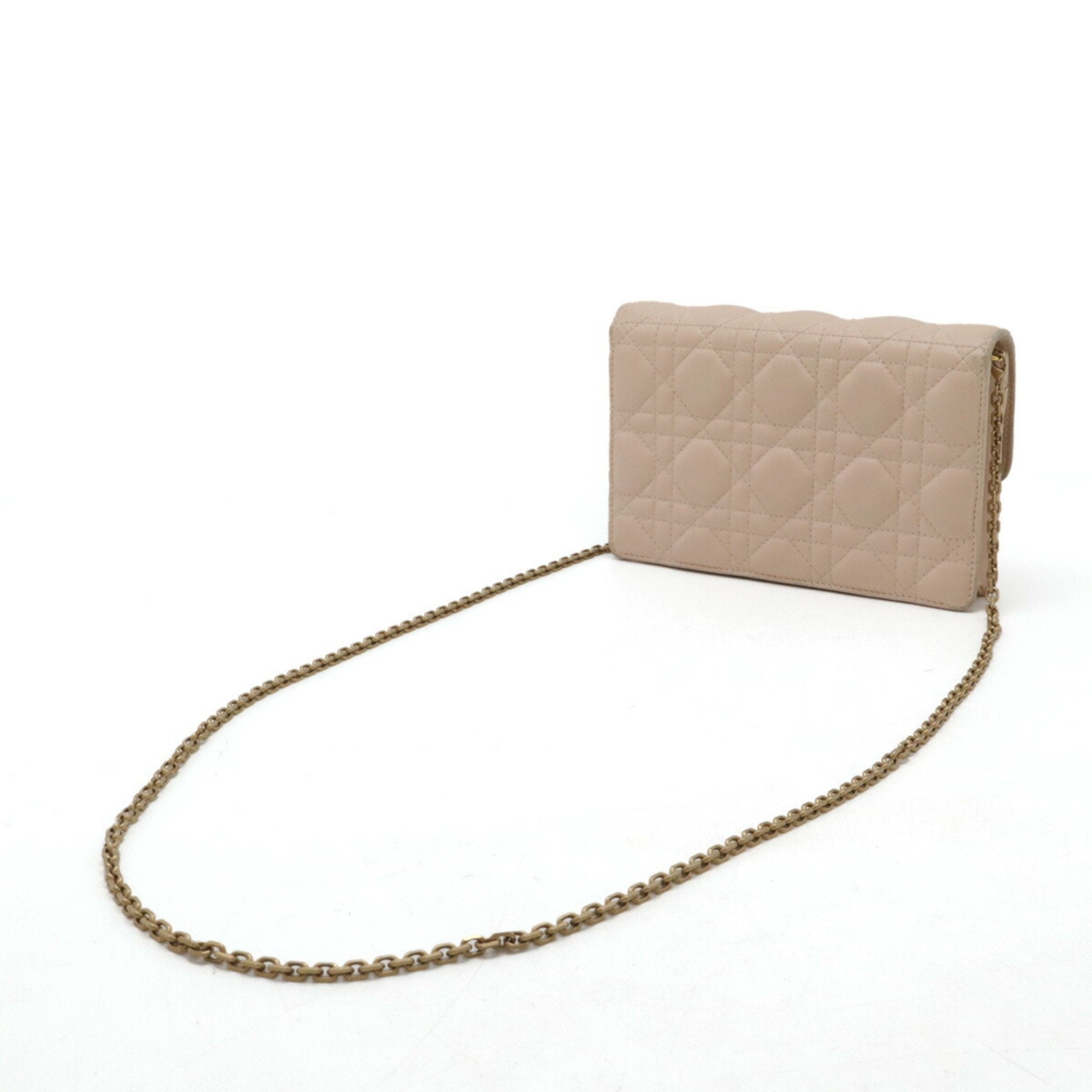 Christian Dior Baby Pink Leather Clutch Bag (Pre-Owned)