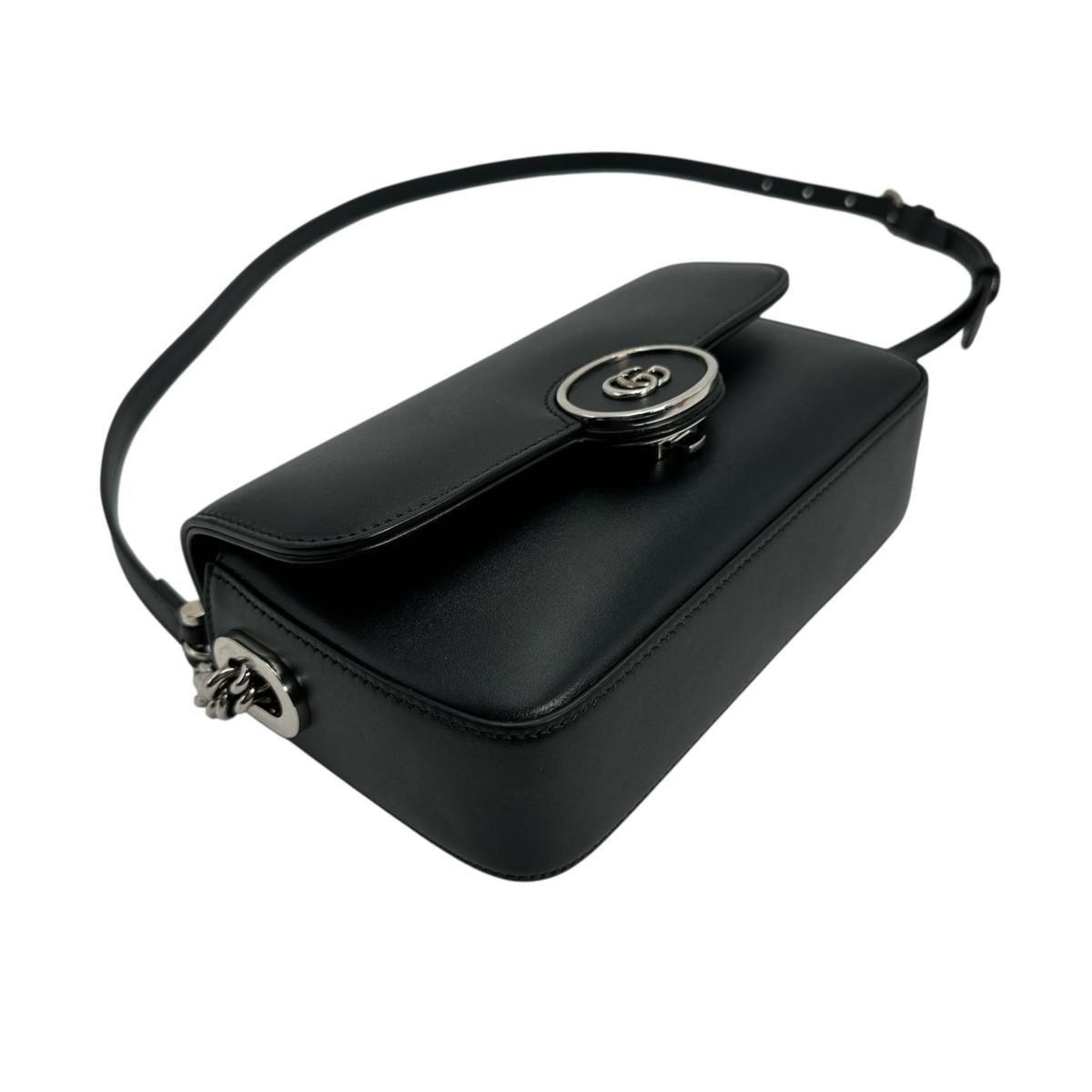 Gucci Black Leather Shoulder Bag (Pre-Owned)