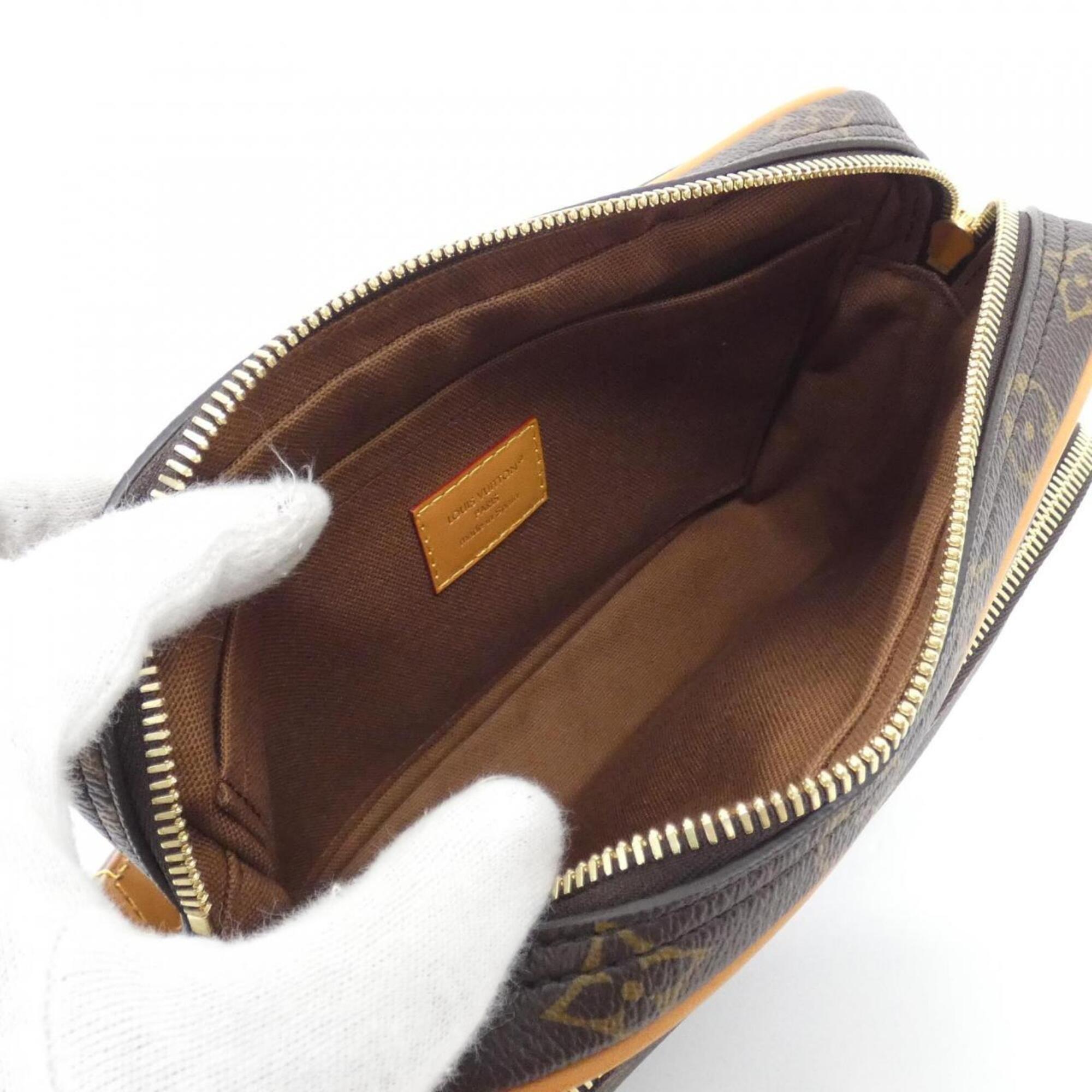 Louis Vuitton Monogram Brown Marron Coated Canvas Shoulder Bag (Pre-Owned)