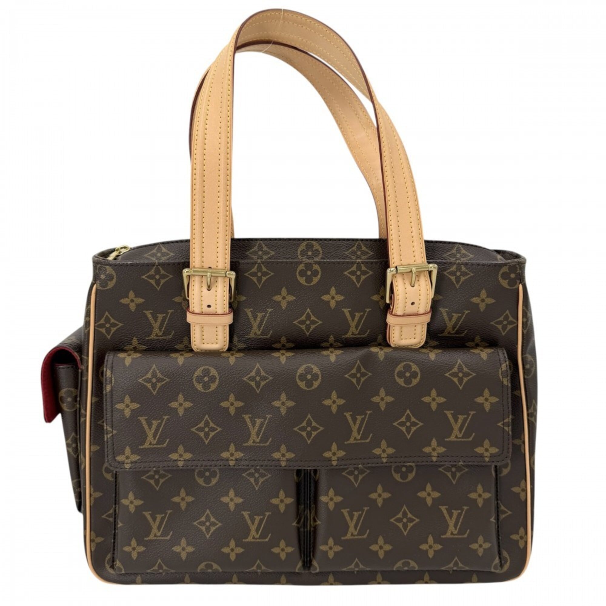 Louis Vuitton Brown Monogram Canvas Handbag Tote Bag (Pre-Owned)
