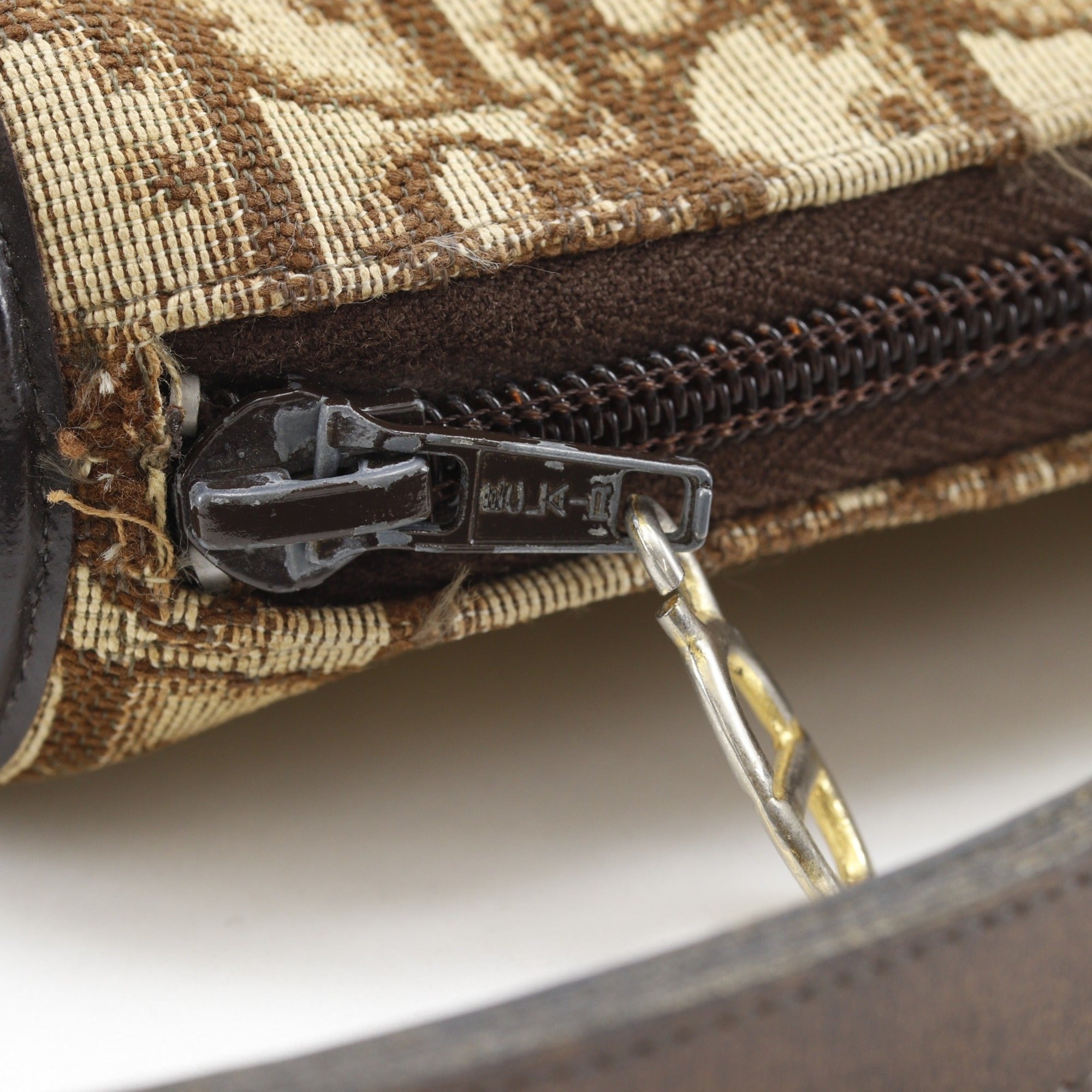 Christian Dior Brown Canvas Shoulder Bag (Pre-Owned)