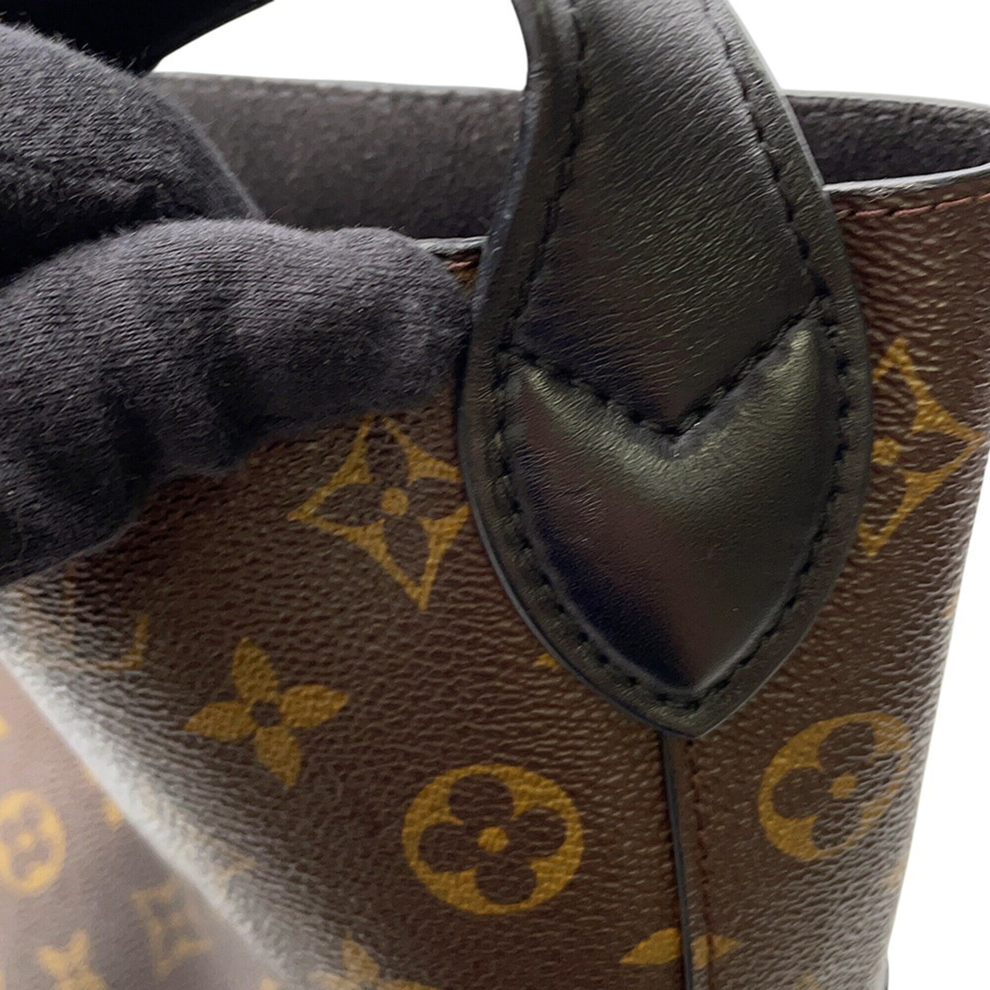Louis Vuitton Noir Monogram Handbag Pouch Shoulder Bag (Pre-Owned)