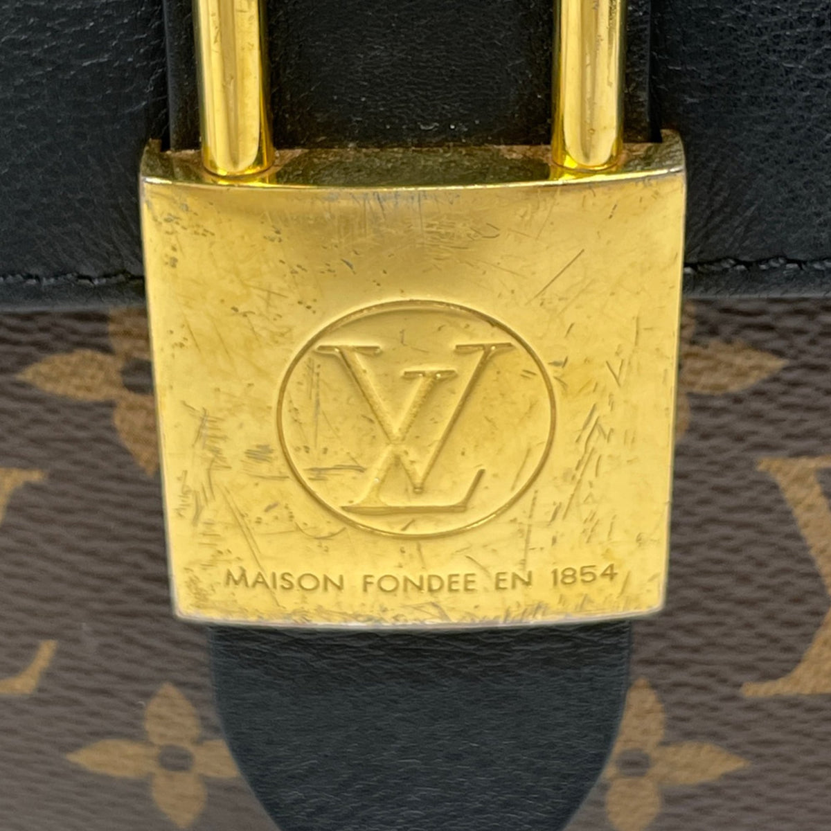 Louis Vuitton Black Brown Noir Monogram Handbag (Pre-Owned)